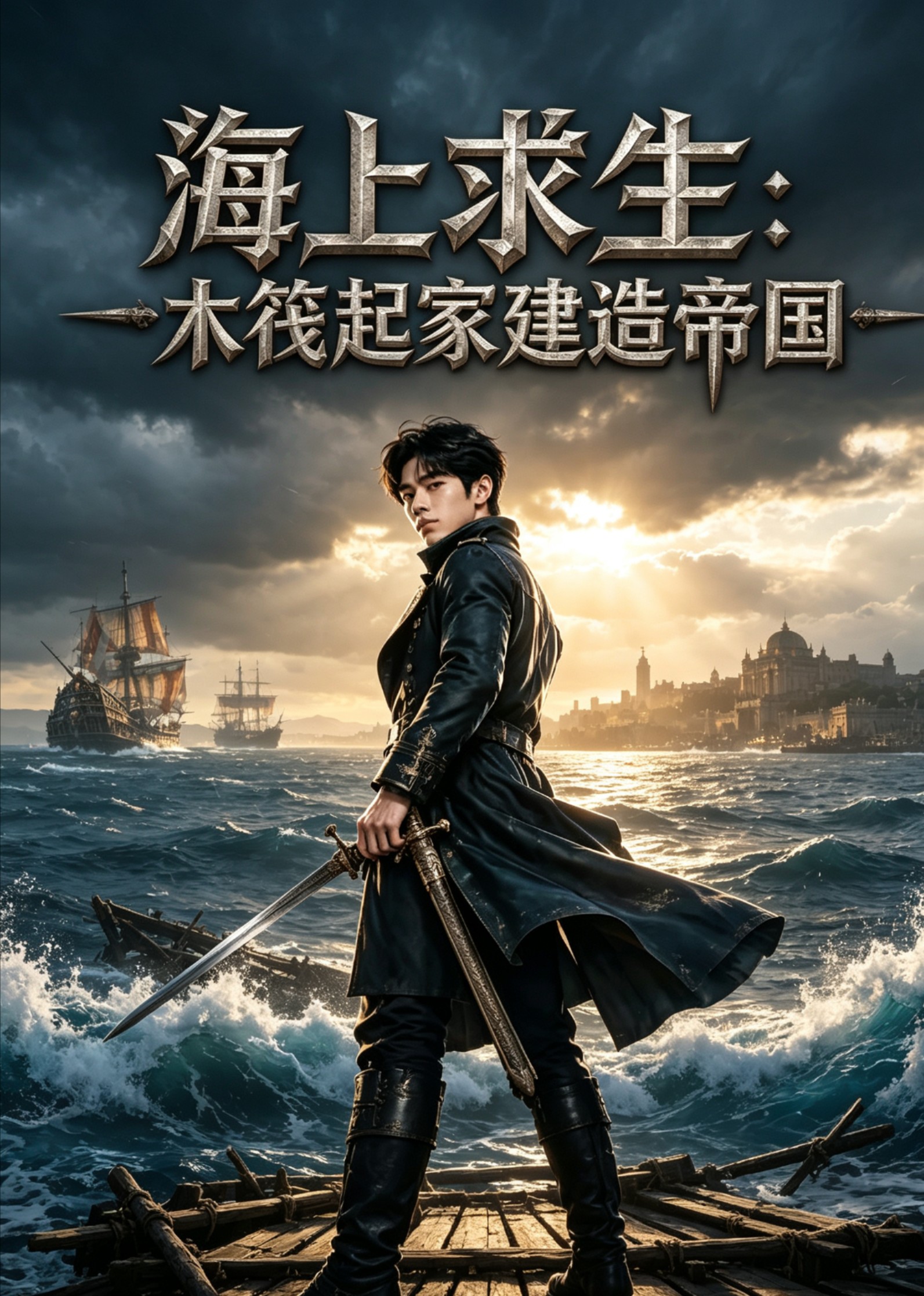 海上求生木筏起家建造帝国