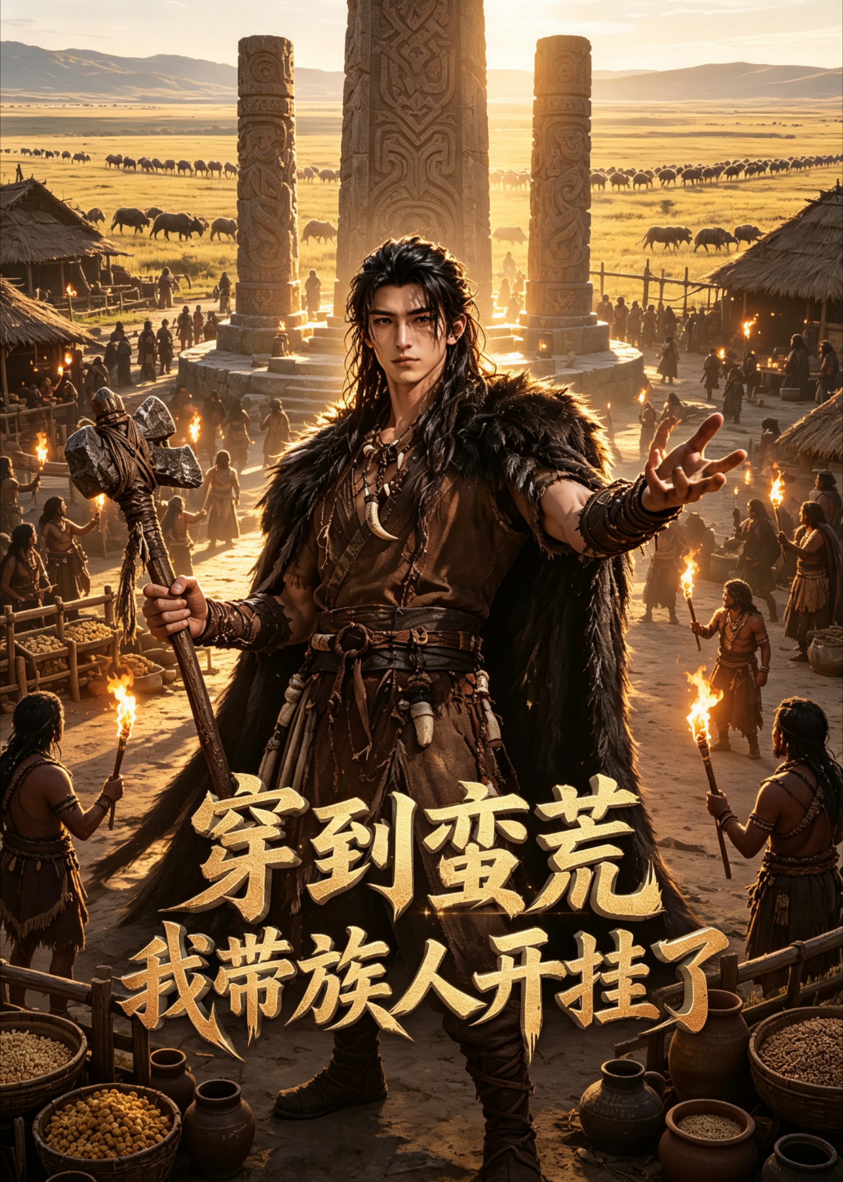 穿到蛮荒我带族人开挂了
