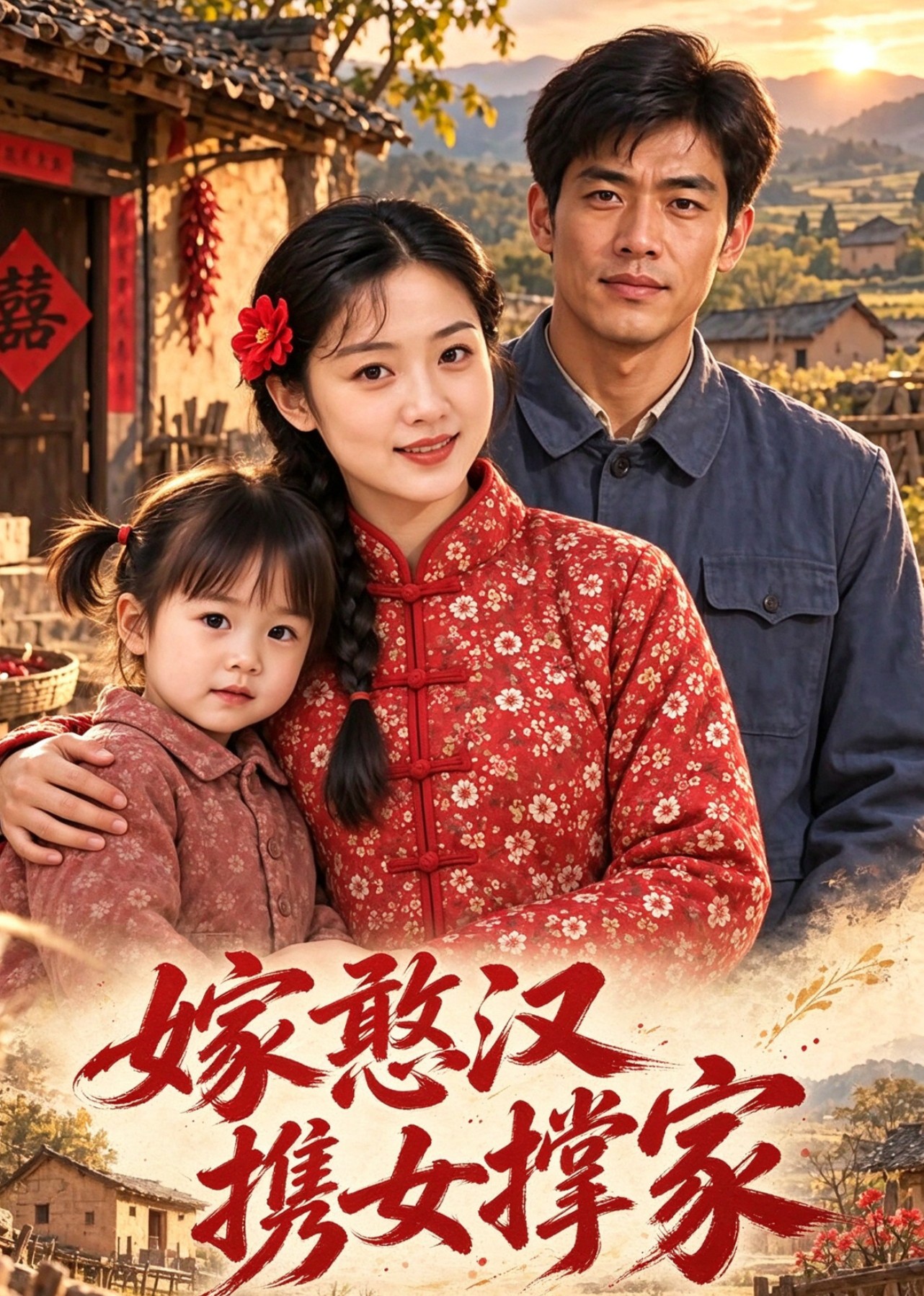 嫁憨汉携女撑家封面图