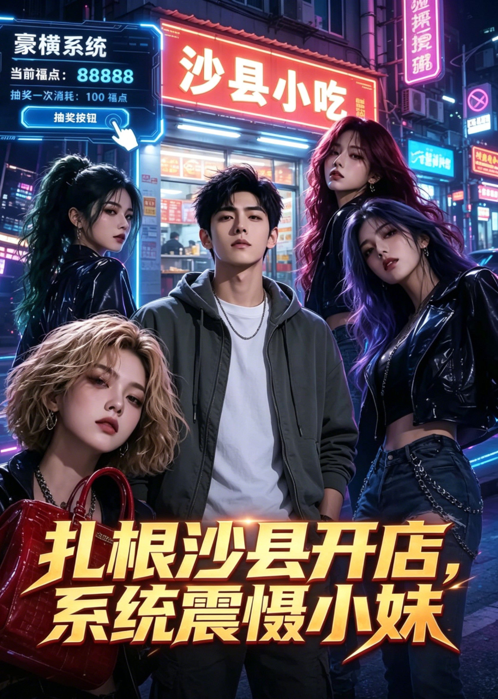 扎根沙县开店，系统震慑小妹