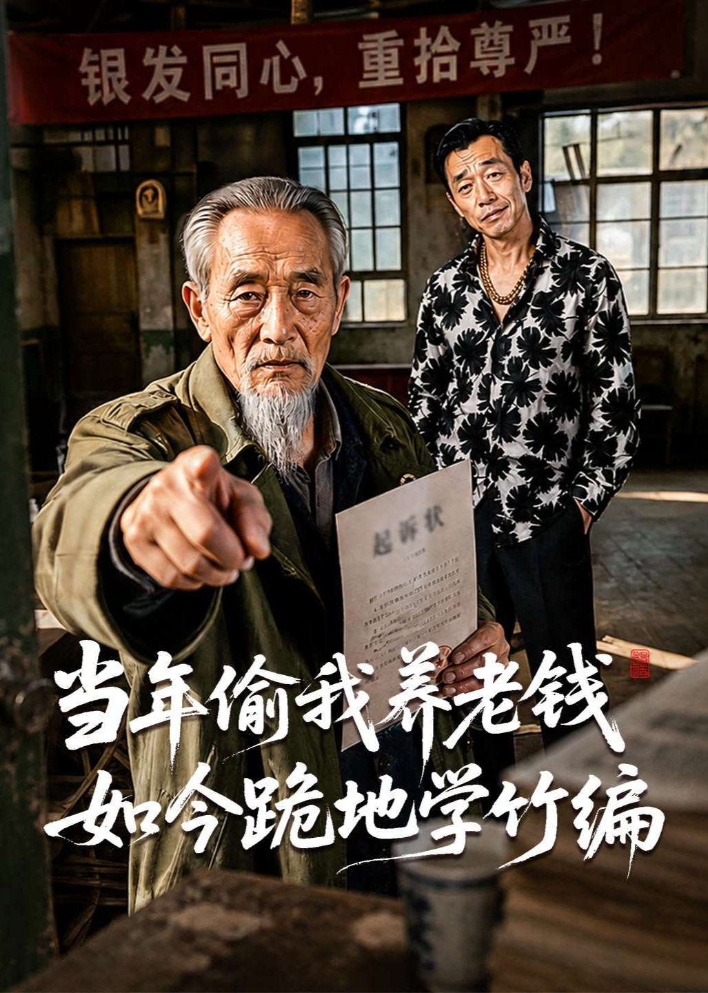 当年偷我养老钱如今跪地学竹编