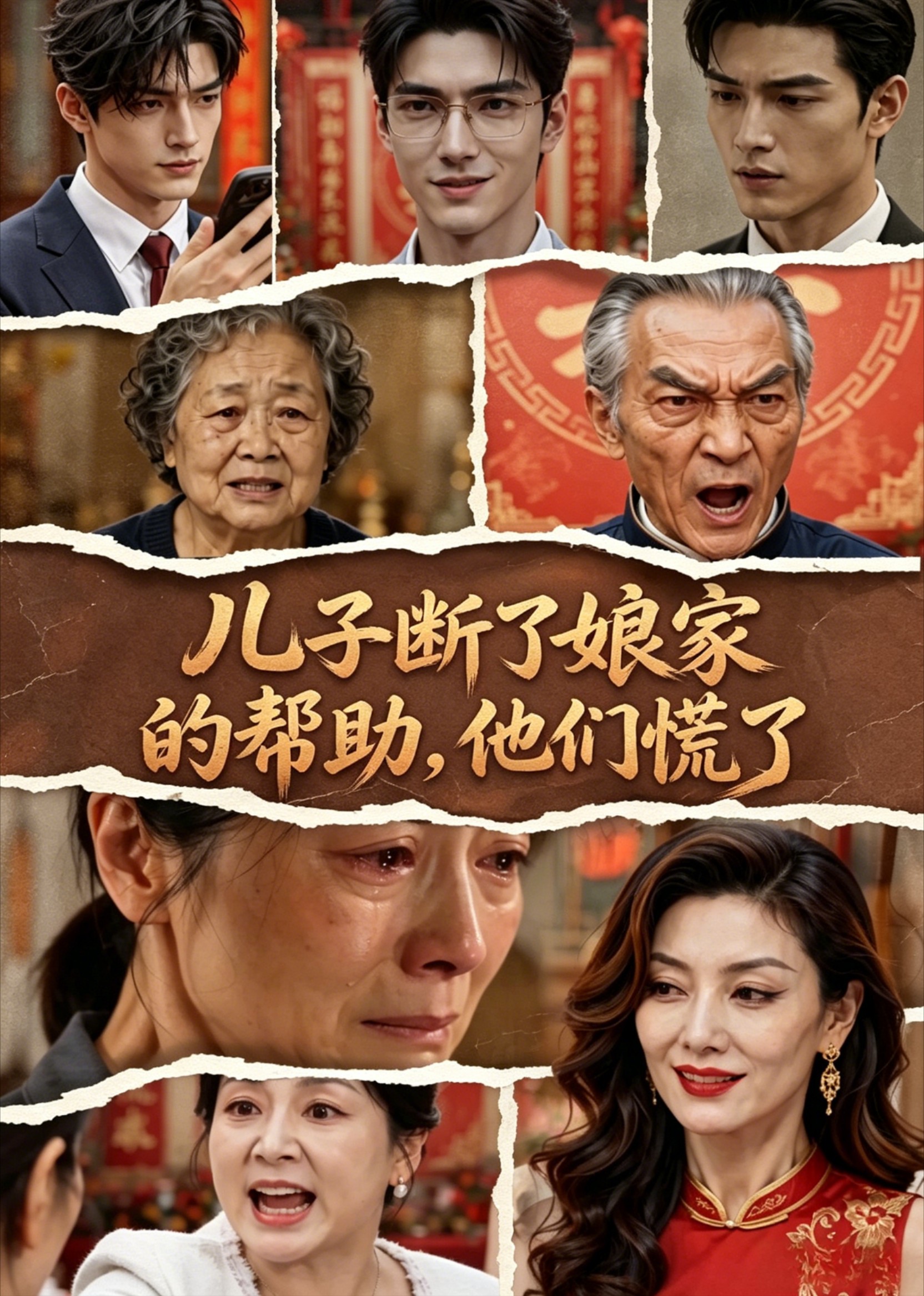 儿子断了帮助，他们慌了