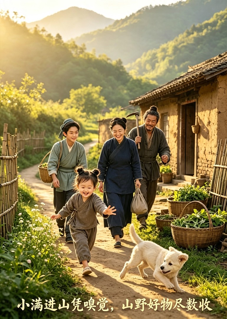 小满进山凭嗅觉，山野好物尽数收