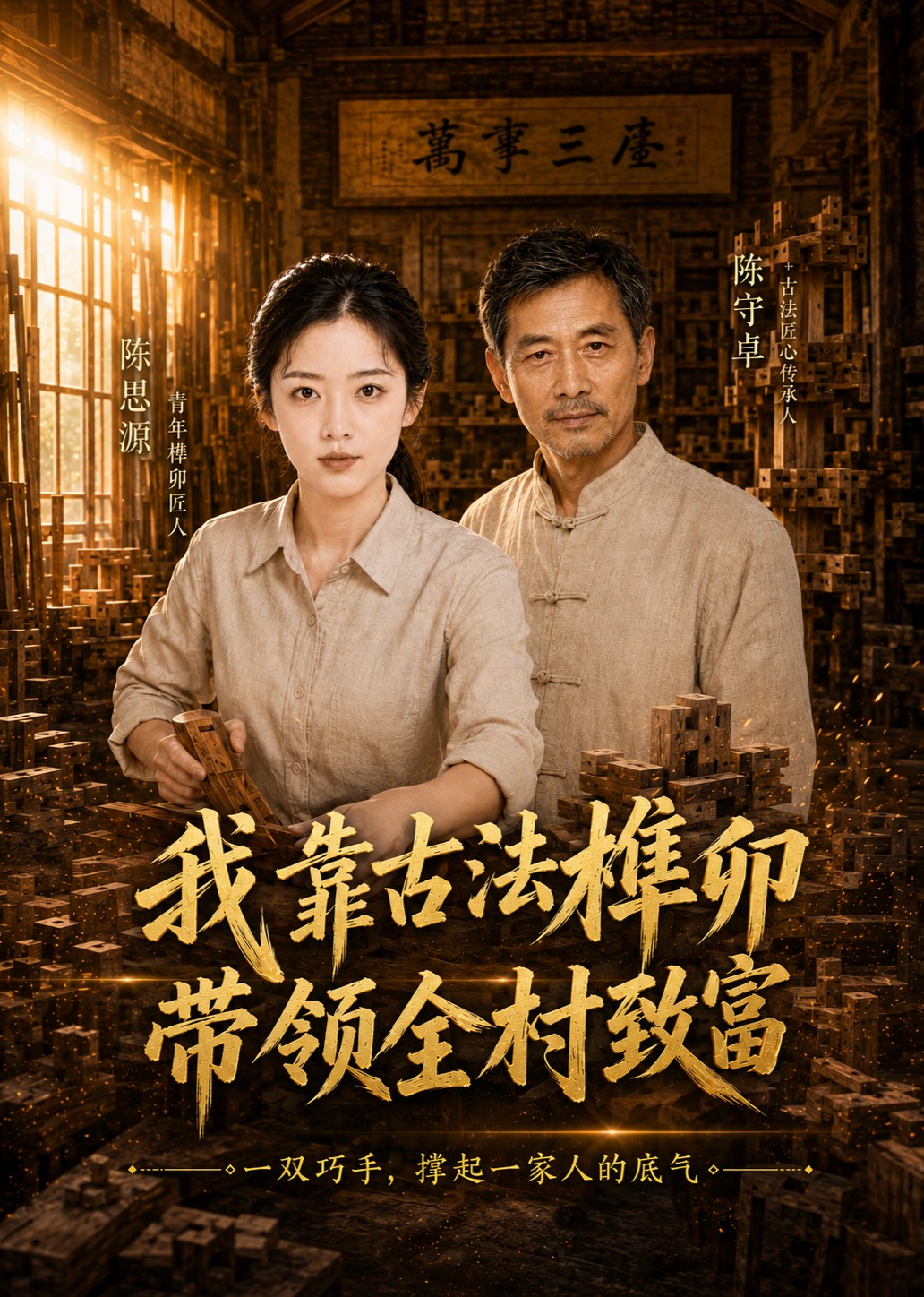 我靠古法榫卯带领全村致富