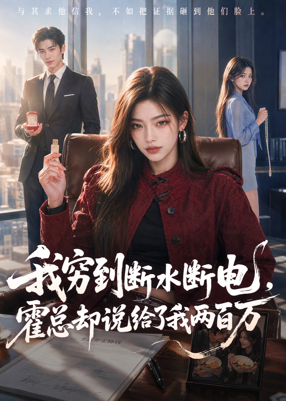 我穷到断水断电，霍总却说给了我两百万封面图