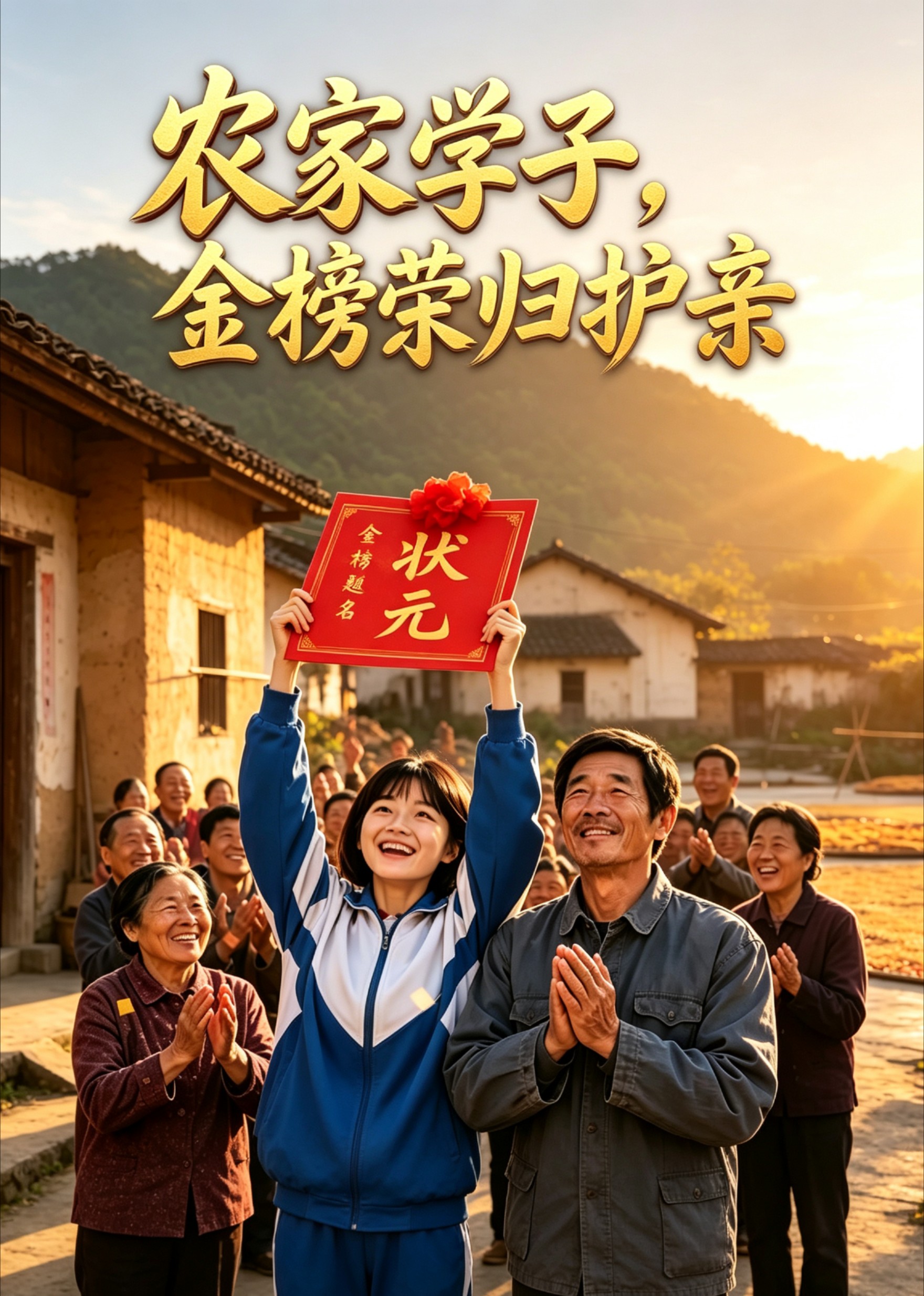 农家学子，金榜荣归护亲