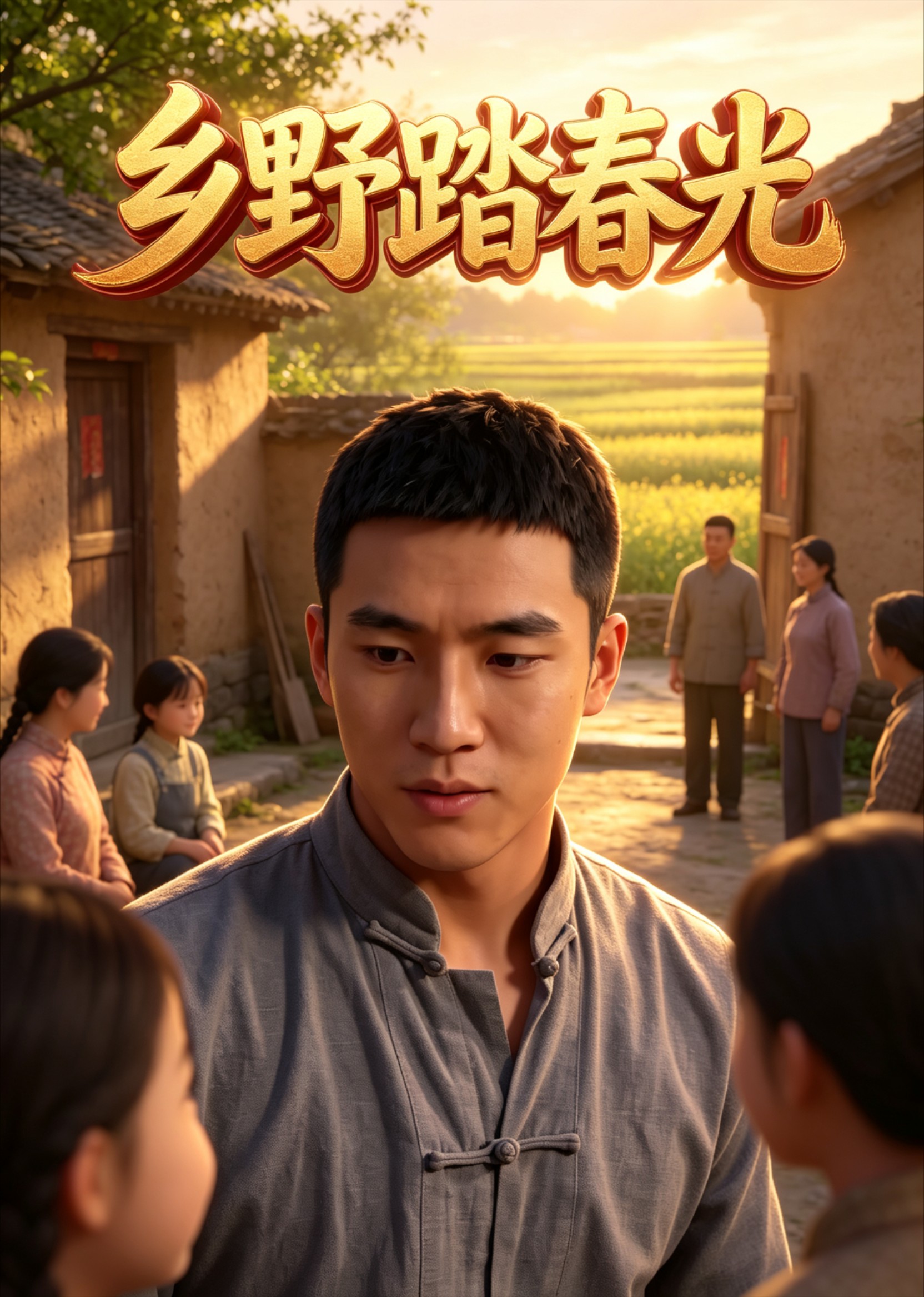 乡野踏春光