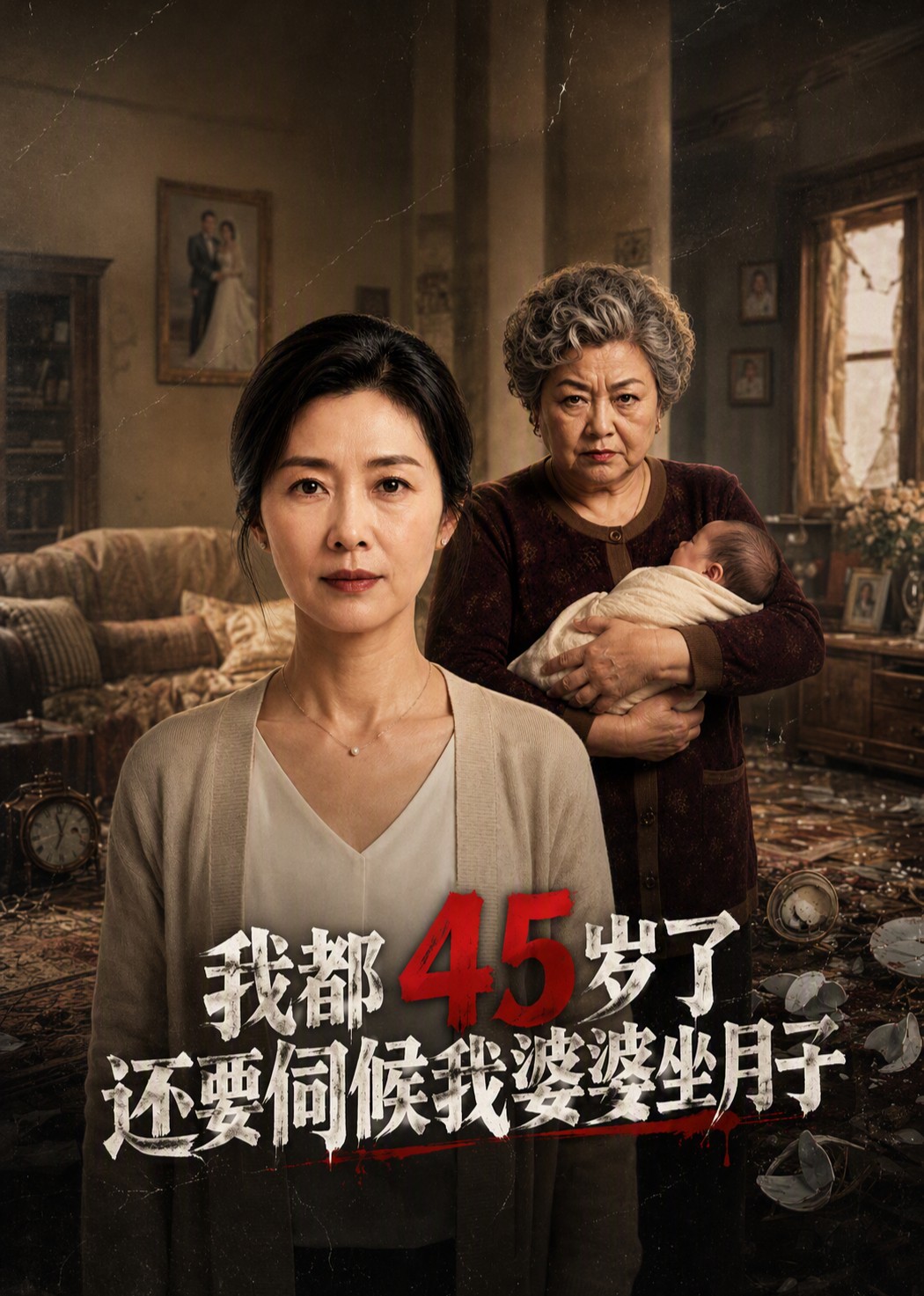 我都45岁了还要伺候我婆婆坐月子