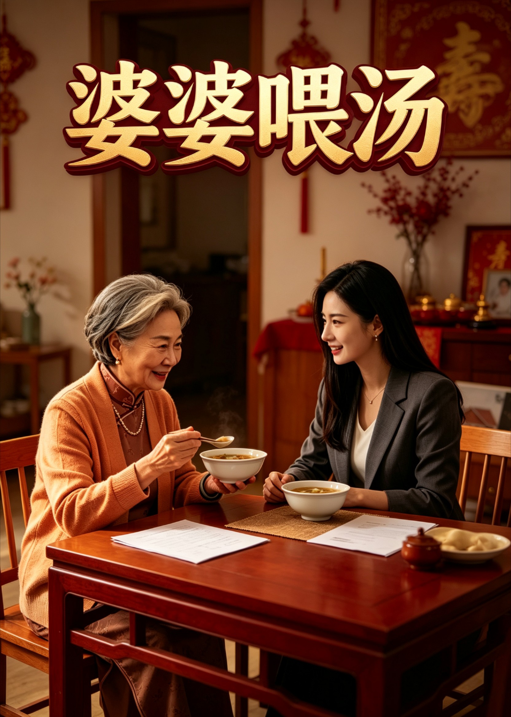 婆婆喂汤封面图