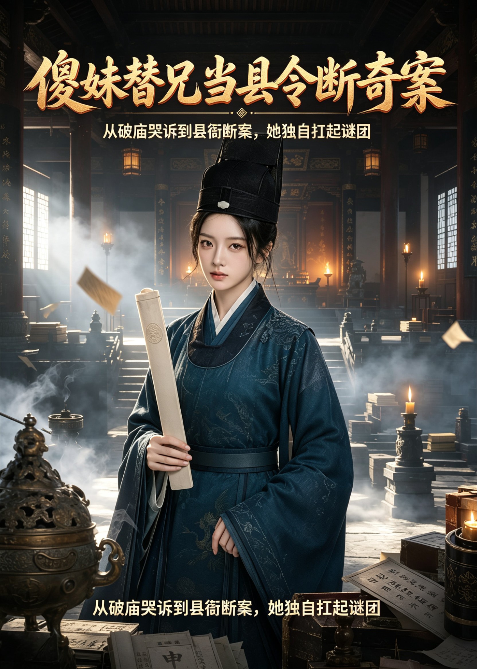 傻妹替兄当县令断奇案