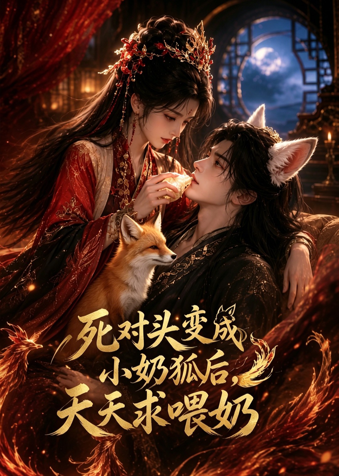 死对头变成小奶狐后，天天求喂奶封面图