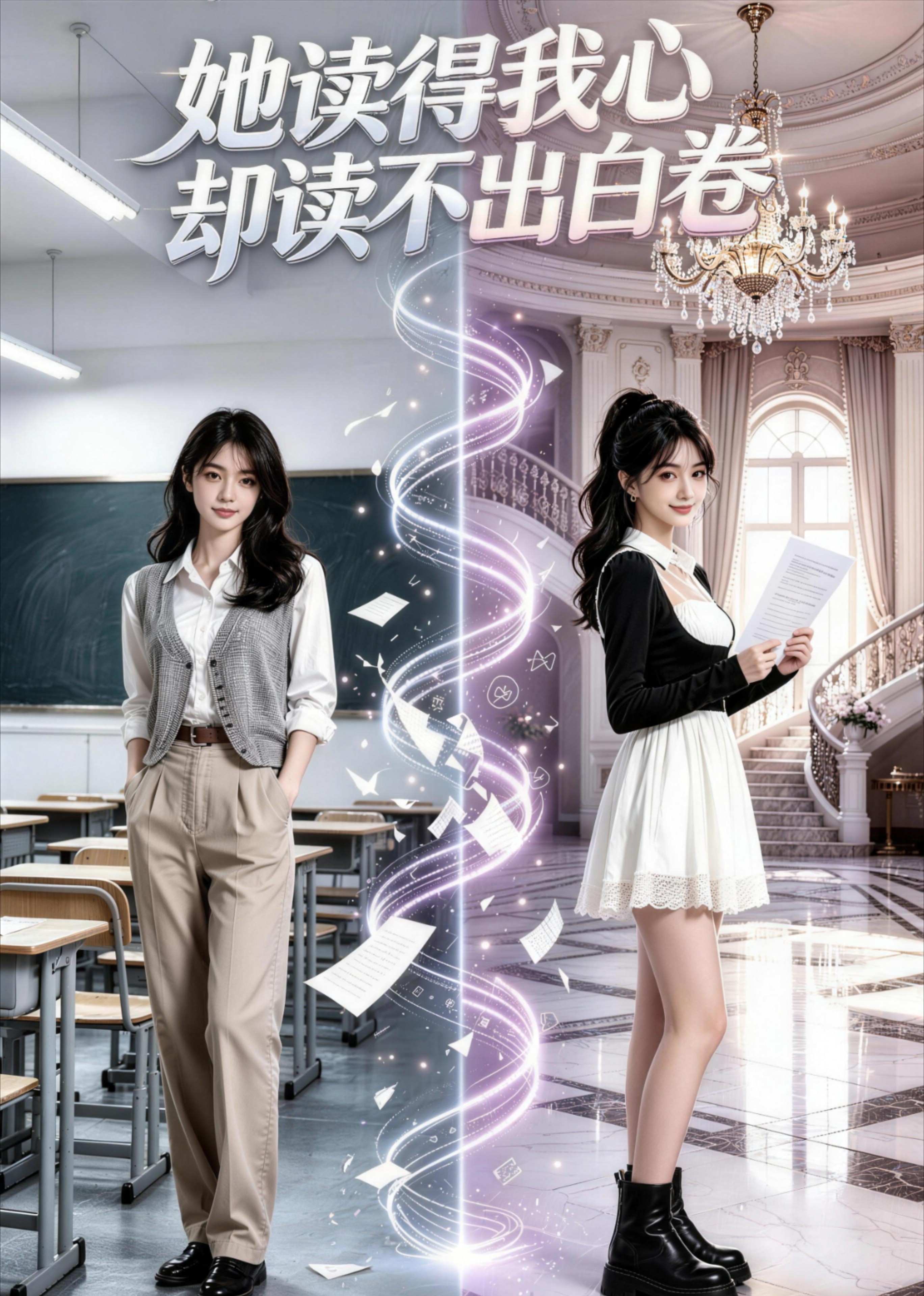她读得我心，却读不出白卷