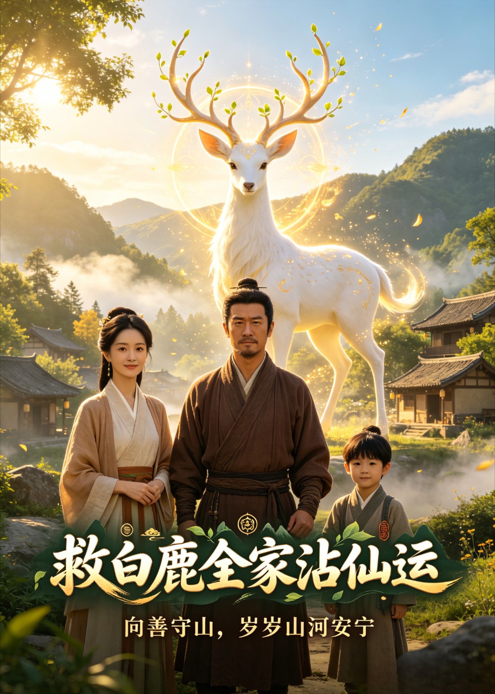 救白鹿全家沾仙运