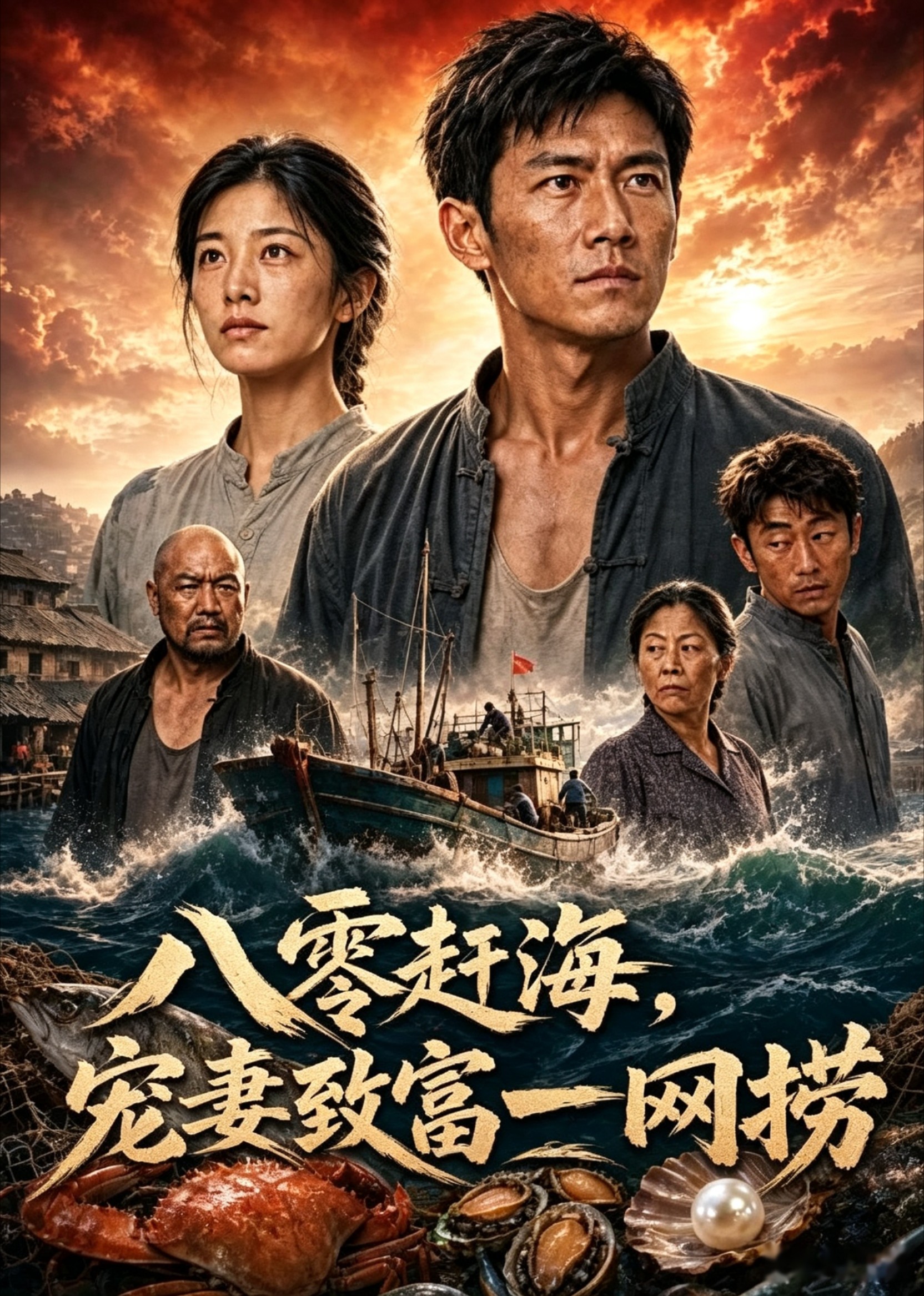 八零赶海，宠妻致富一网捞封面图