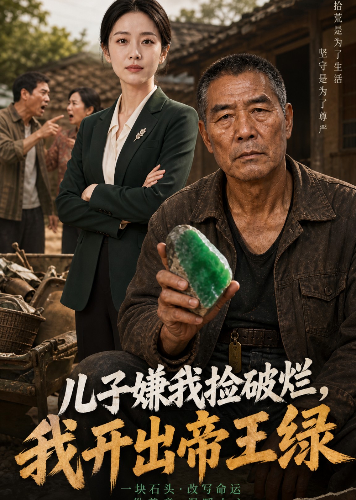 儿子嫌我捡破烂我开出帝王绿