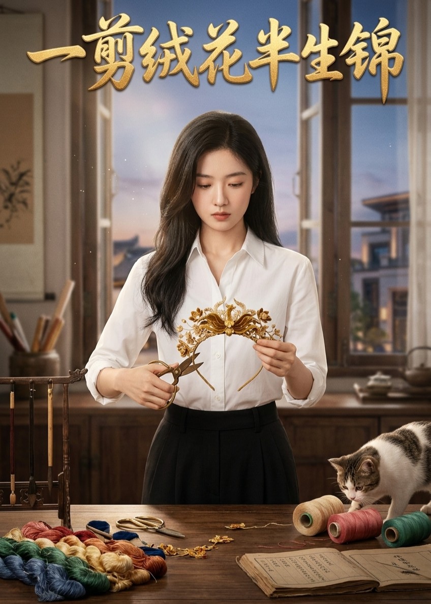 一剪绒花半生锦