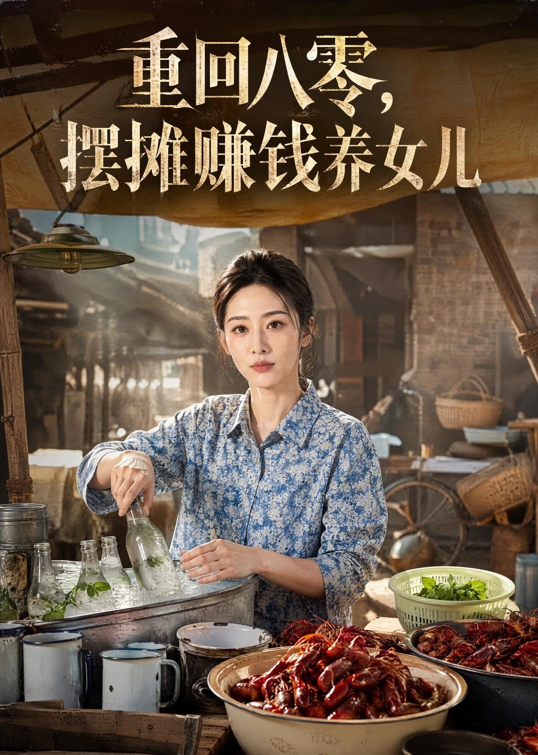 重回八零，摆摊赚钱养女儿