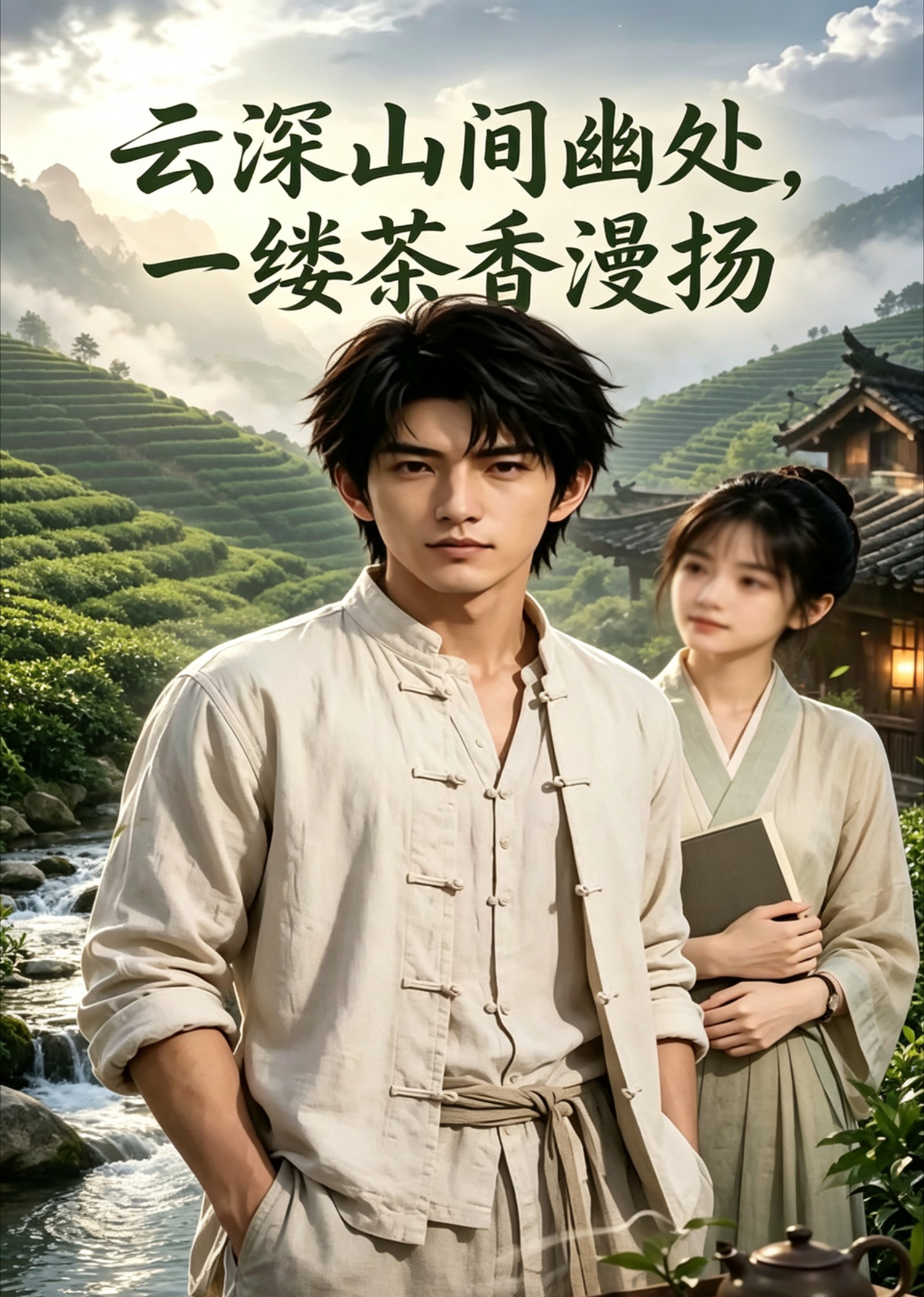 云深山间幽处，一缕茶香漫扬