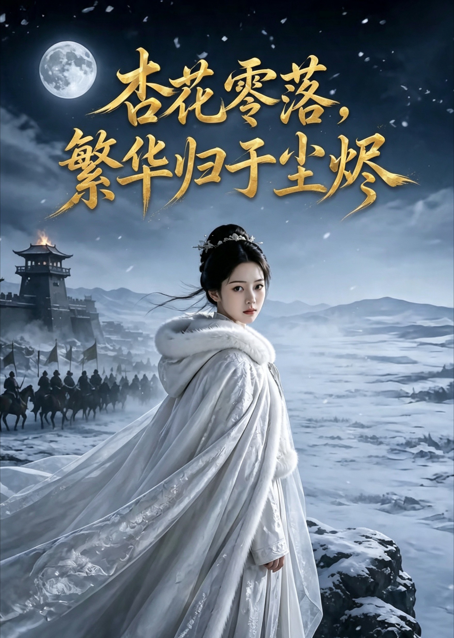 杏花零落，繁华归于尘烬