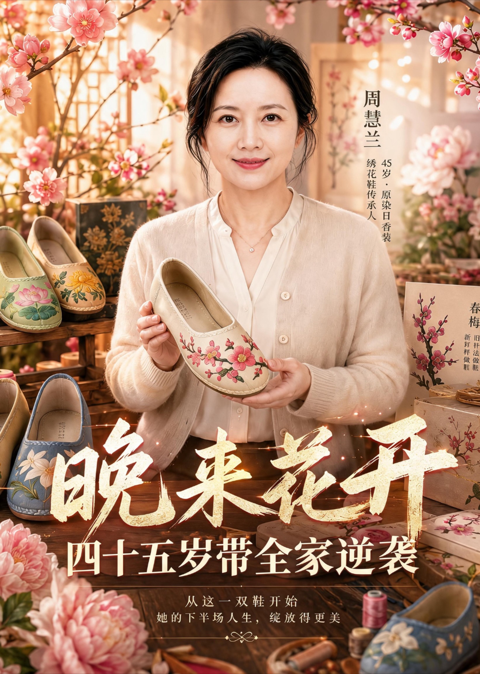 晚来花开，四十五岁带全家逆袭
