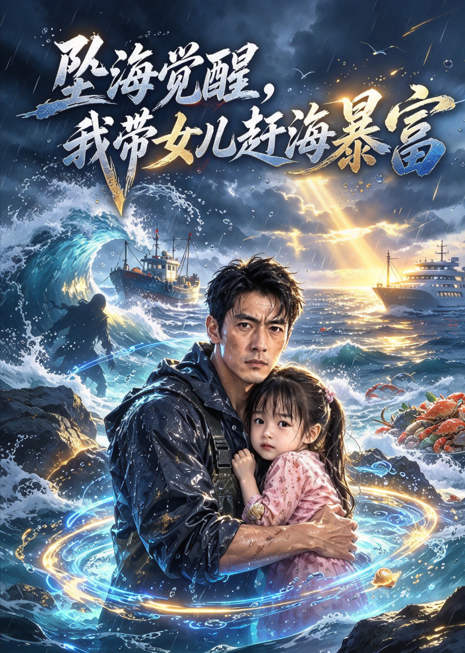 坠海觉醒，我带女儿赶海暴富封面图