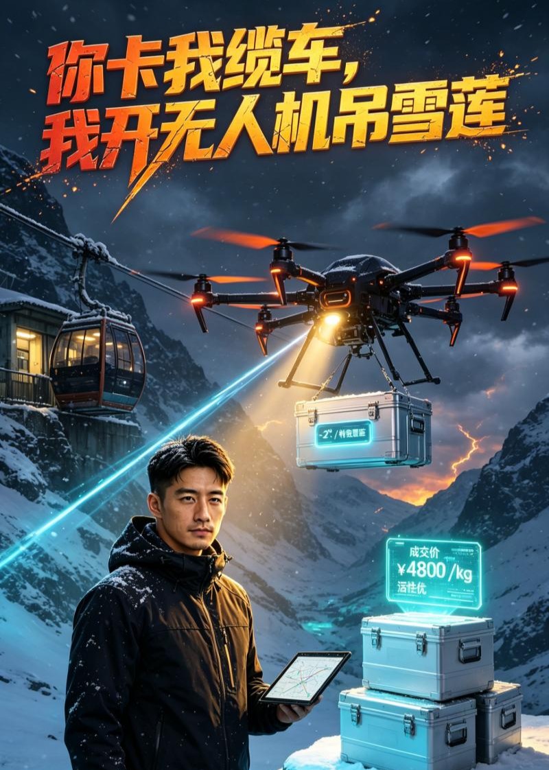 你卡我缆车，我开无人机吊雪莲