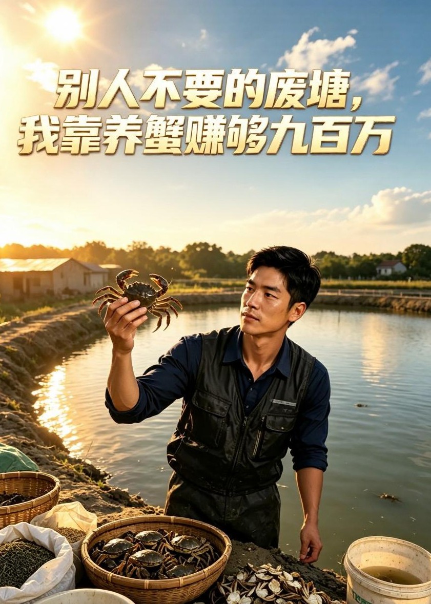 别人不要的废塘，我靠养蟹赚够九百万