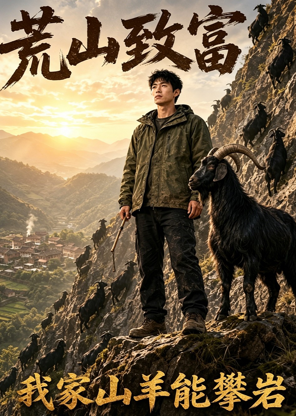 荒山致富，我家山羊能攀岩