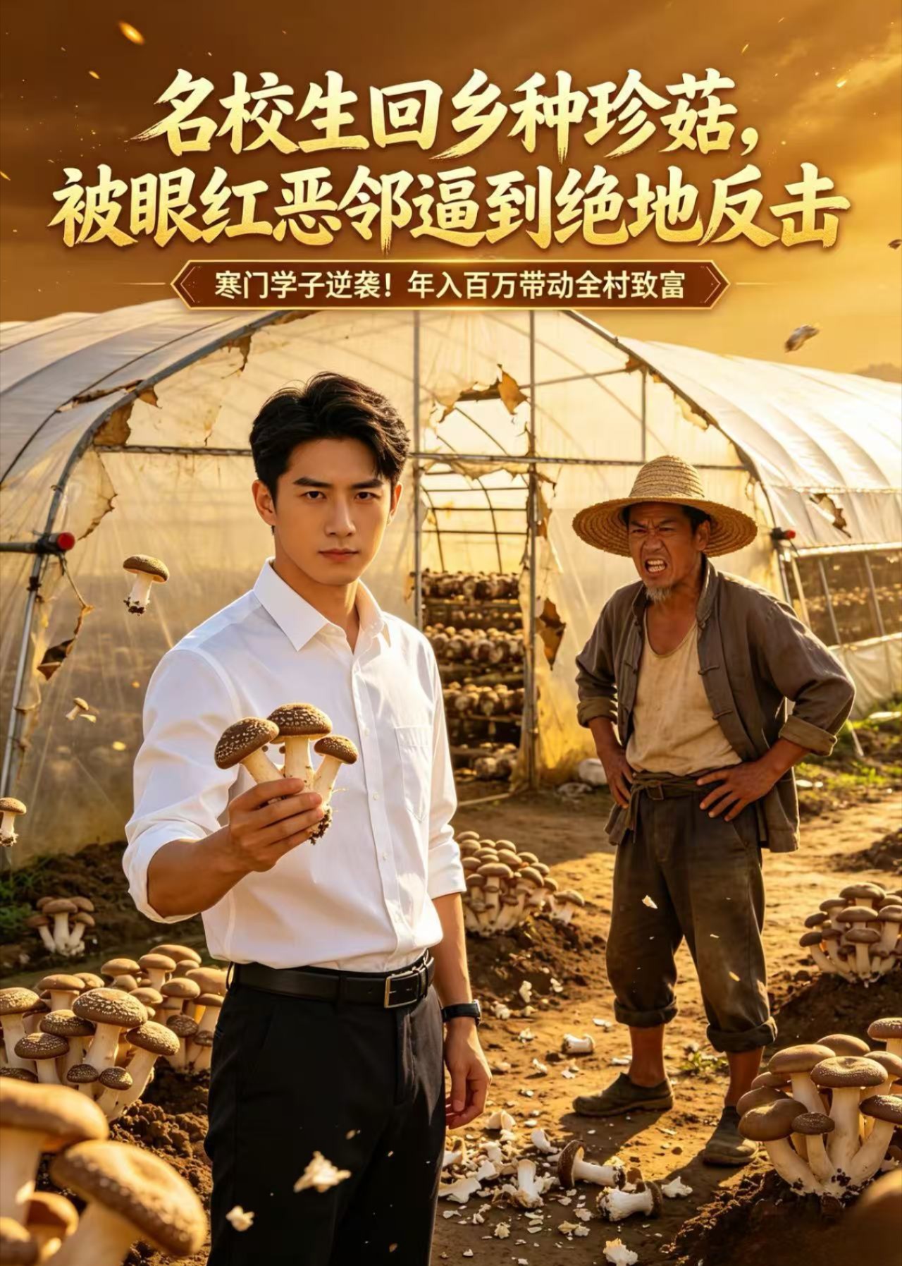 名校生回乡种珍菇，被眼红恶邻逼到绝地反击