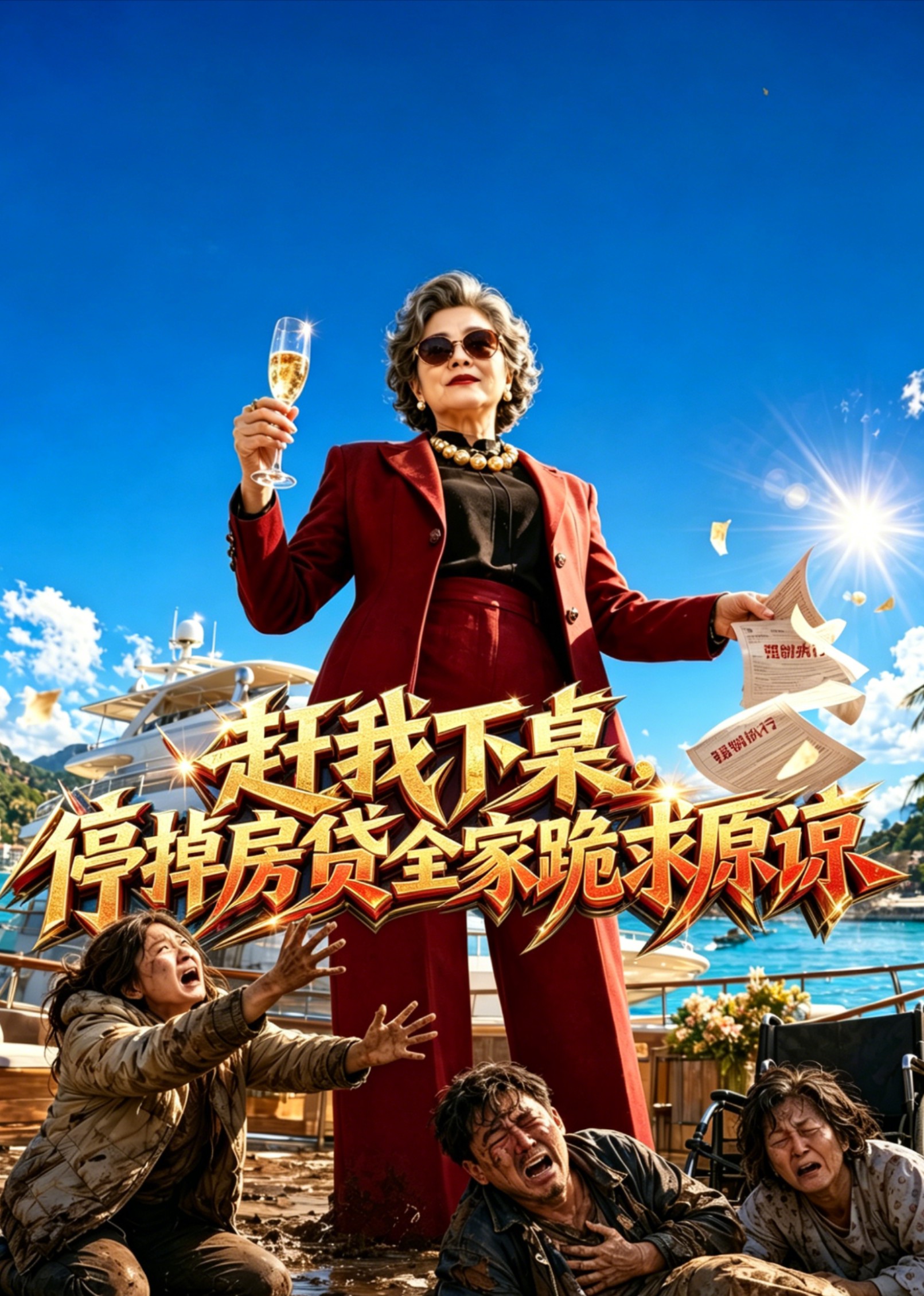 赶我下桌，停掉房贷全家跪求原谅