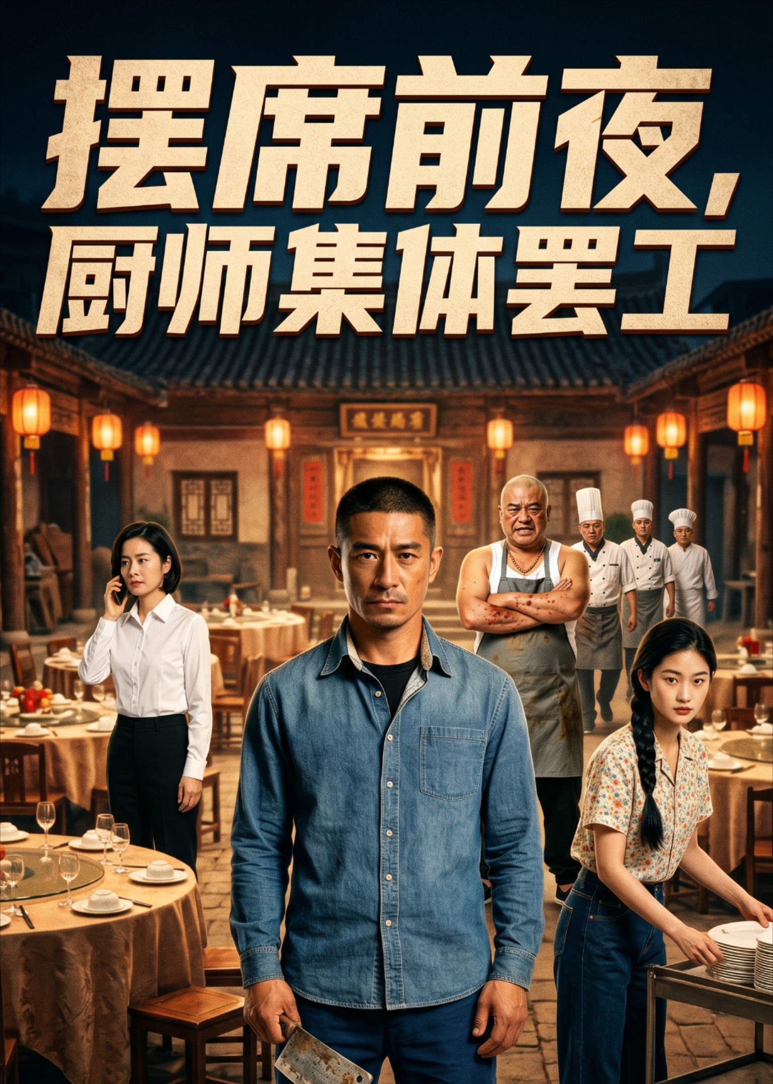 摆席前夜，厨师集体罢工