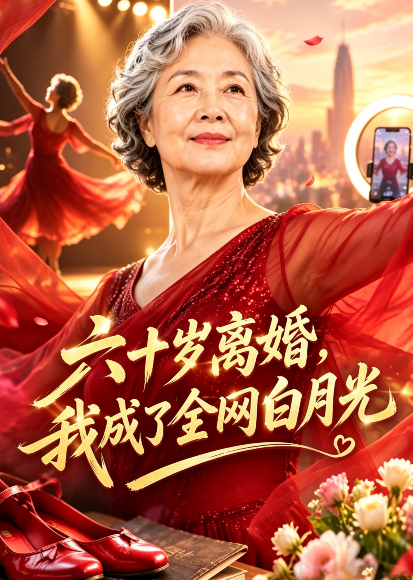 六十岁离婚，我成了全网白月光封面图