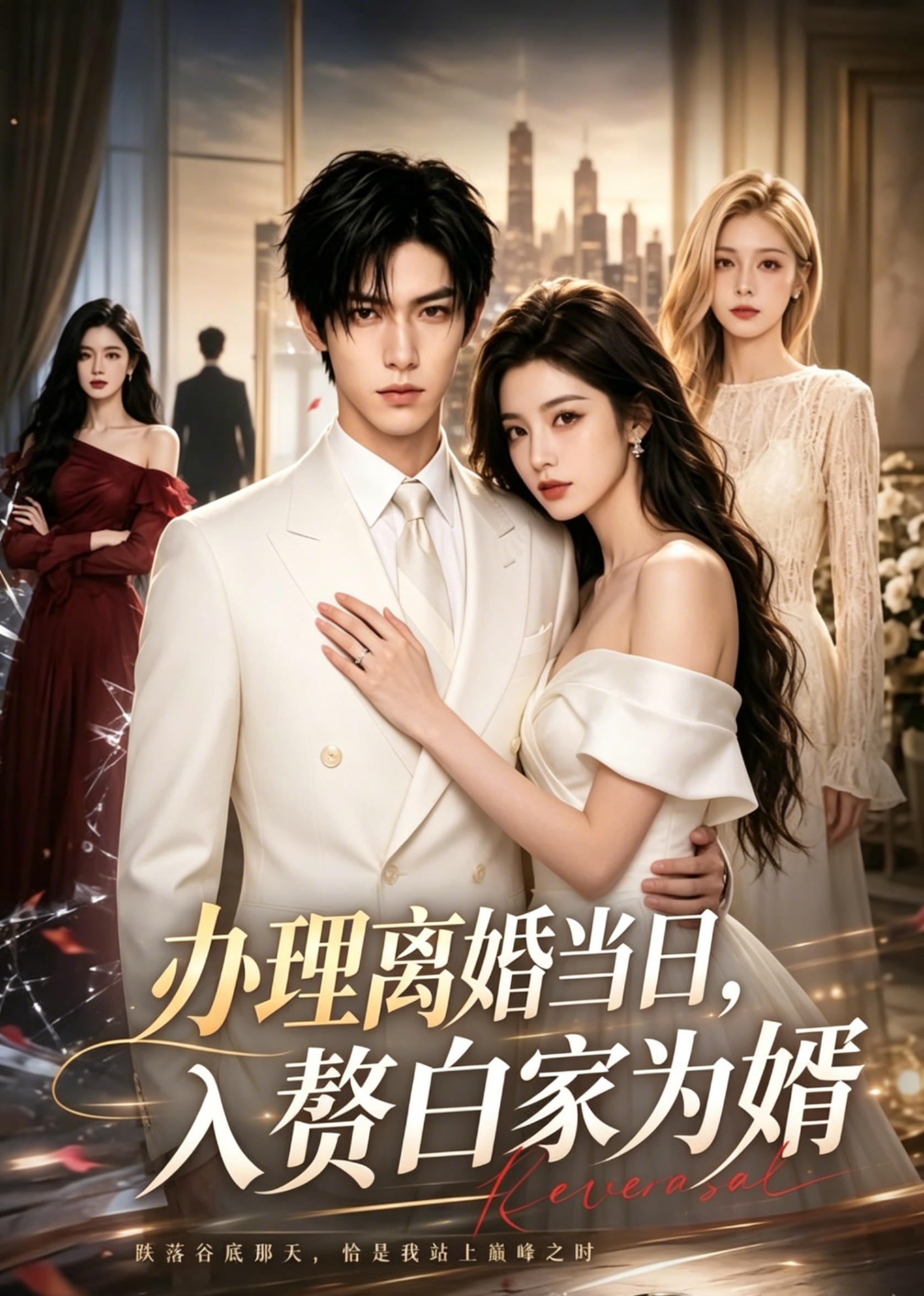 办理离婚当日，入赘白家为婿
