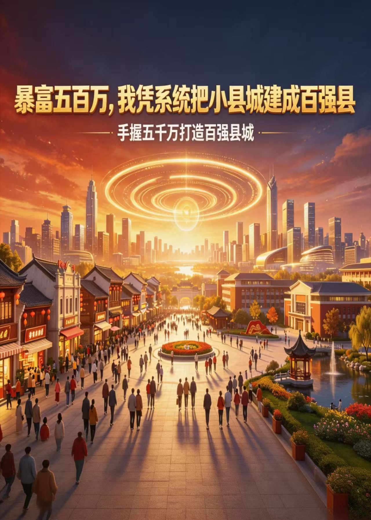 日入五百万，我把小县城建成百强县