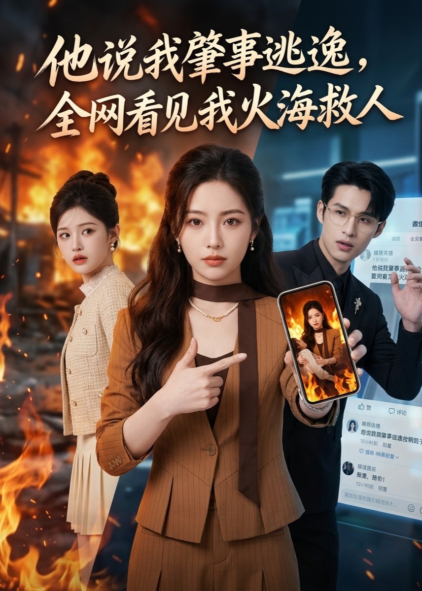 他说我肇事逃逸，全网看见我火海救人封面图