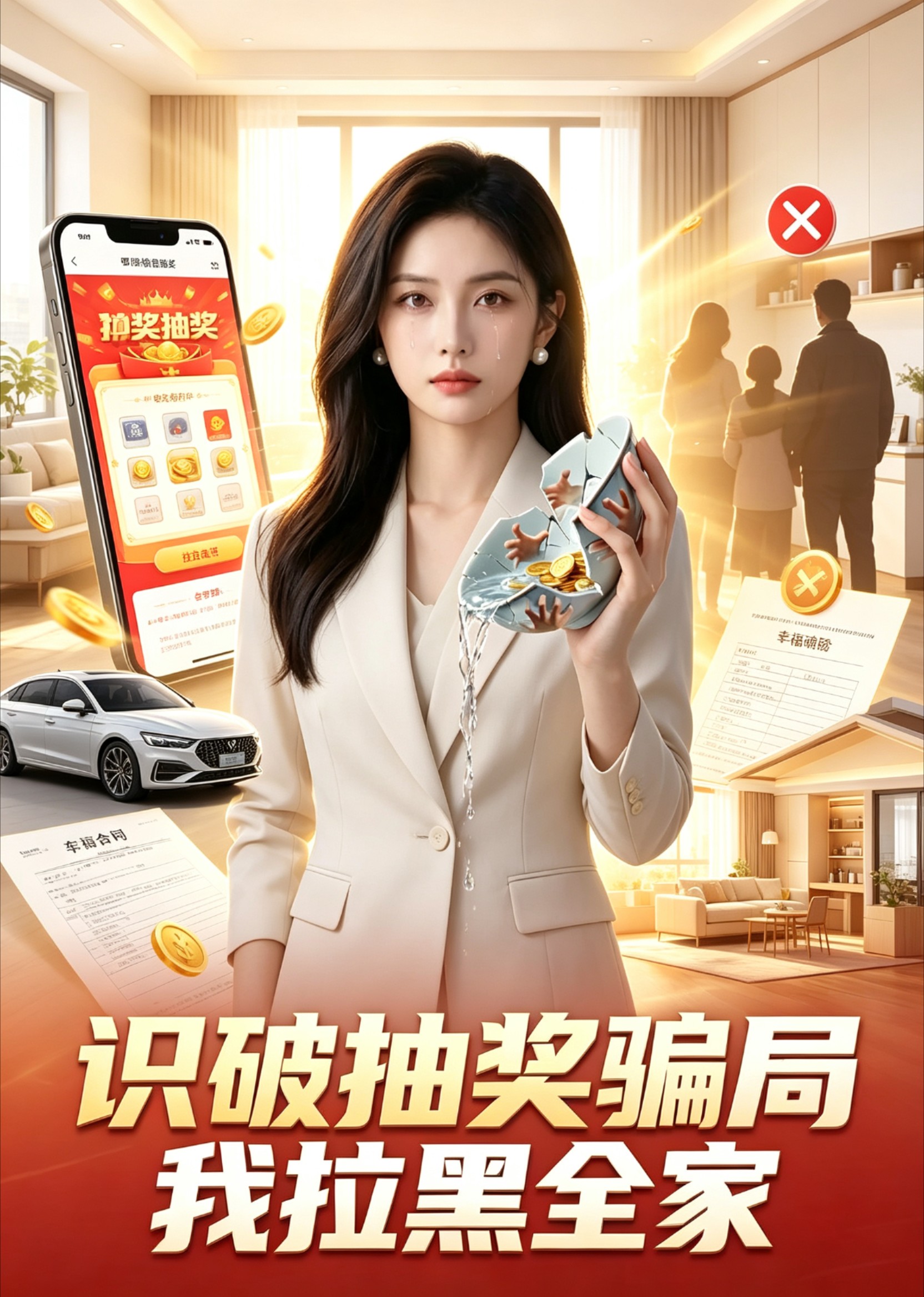 识破抽奖骗局我拉黑全家