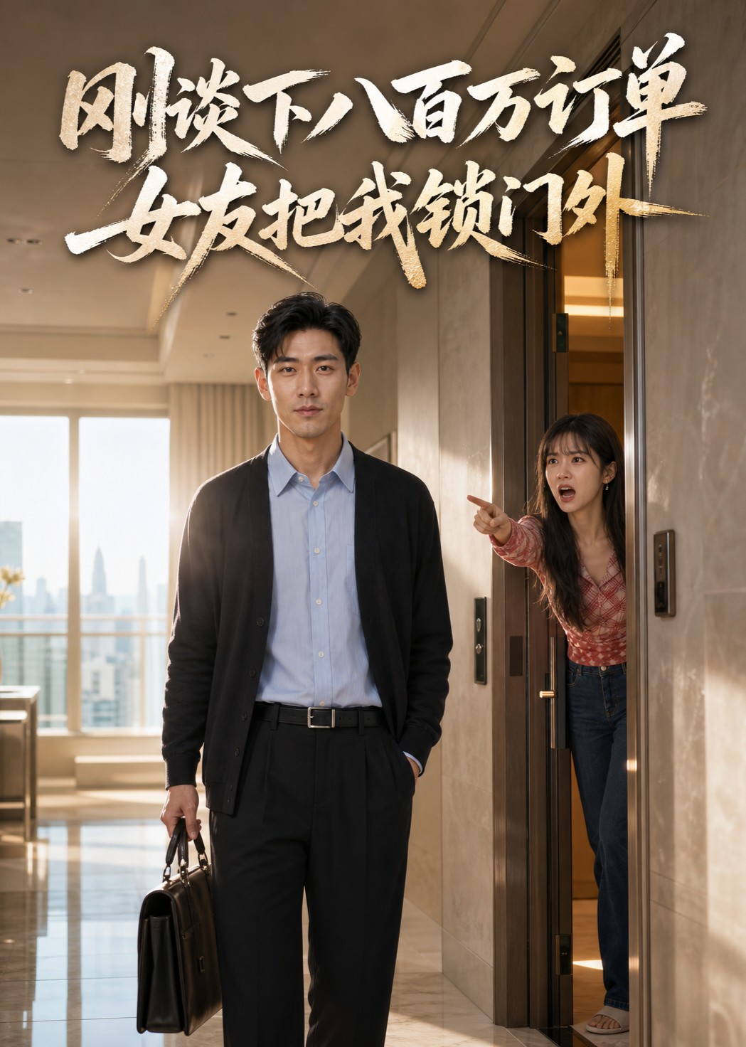 刚谈下八百万订单女友把我锁门外封面图