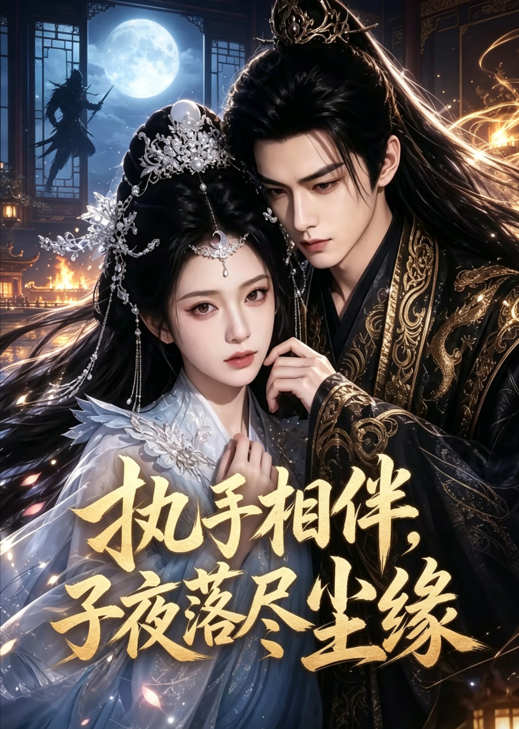 执手相伴，子夜落尽尘缘