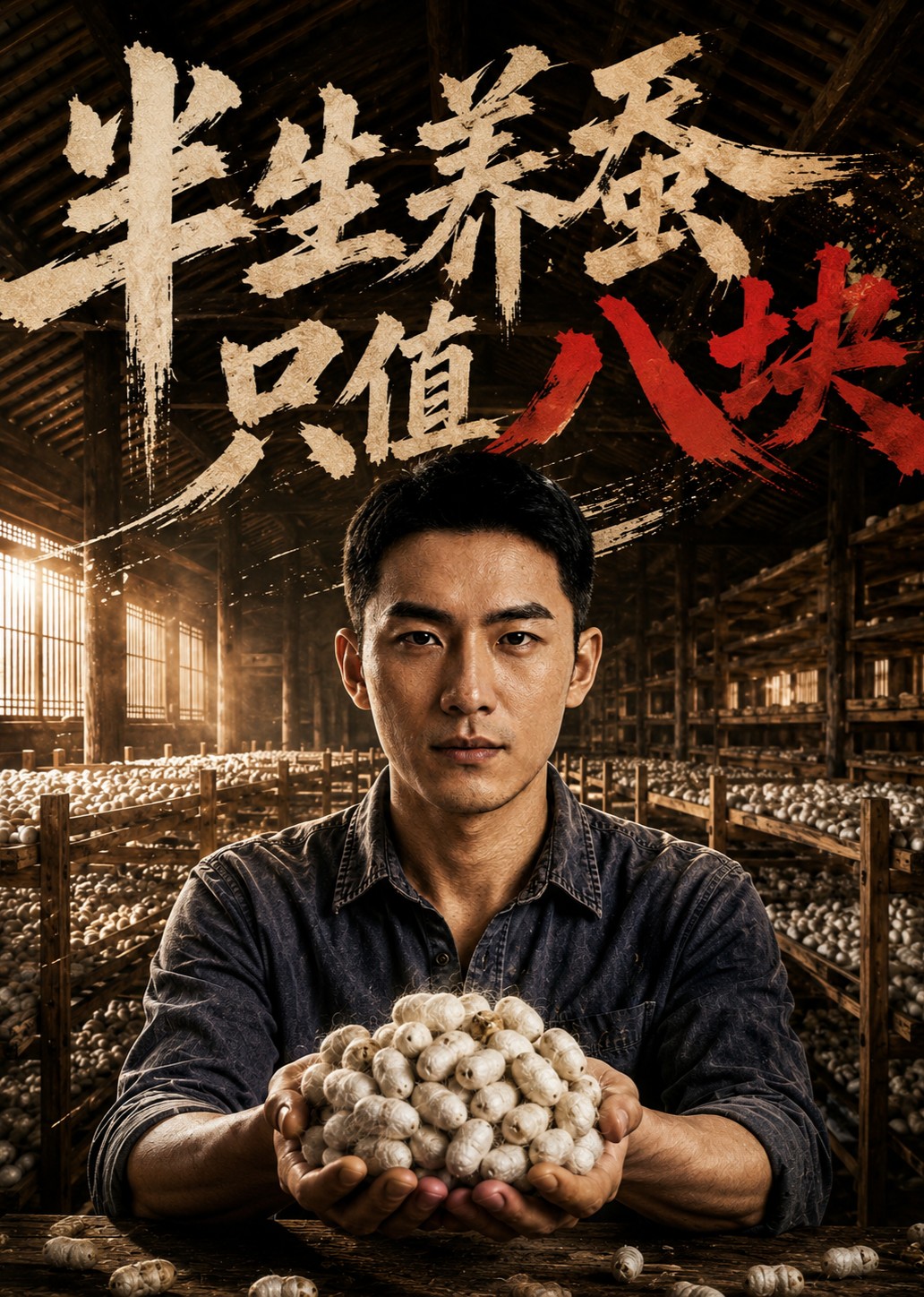 半生养蚕只值八块