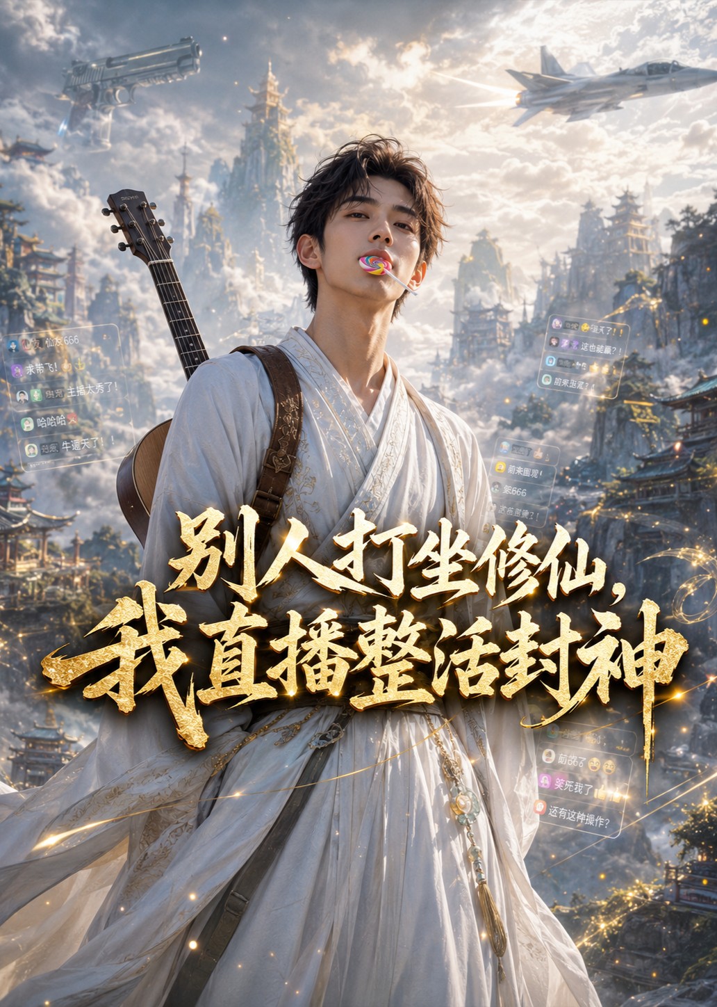 别人打坐修仙，我直播整活封神封面图