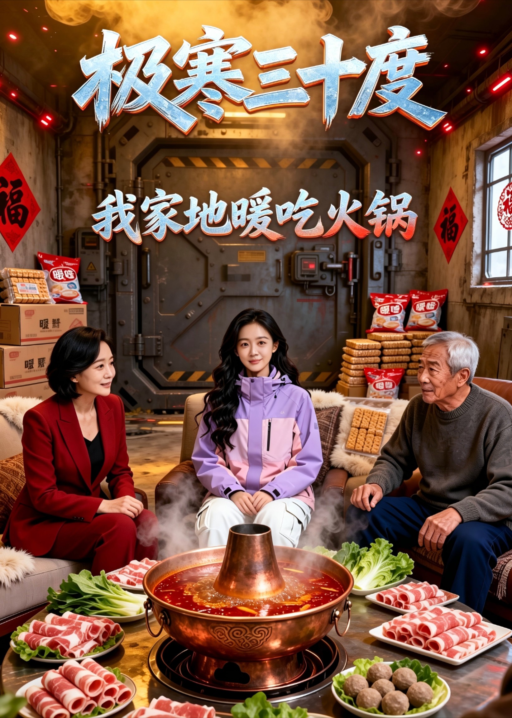 极寒三十度，我家地暖吃火锅