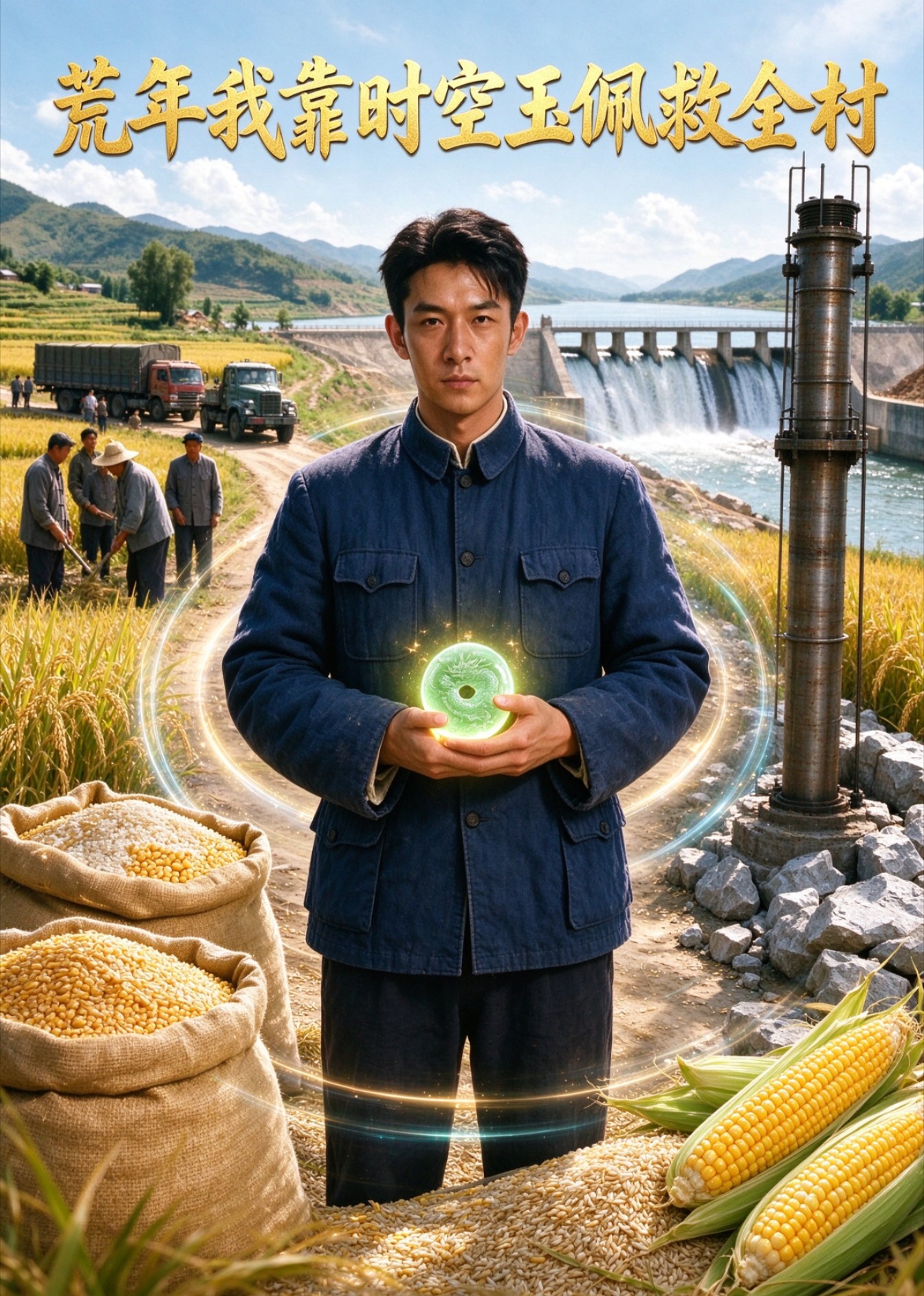 荒年我靠时空玉佩救全村封面图
