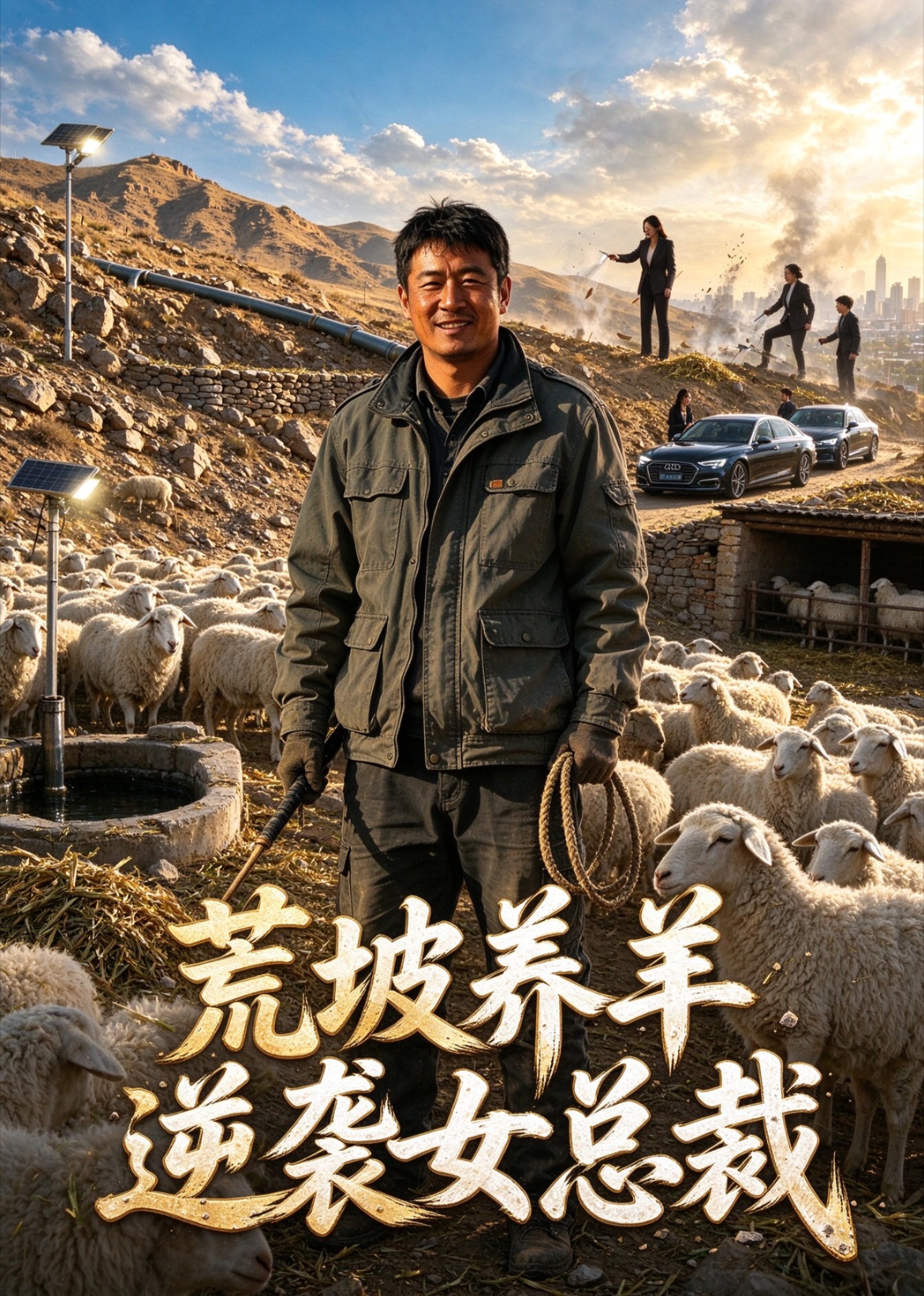 荒坡养羊逆袭女总裁封面图