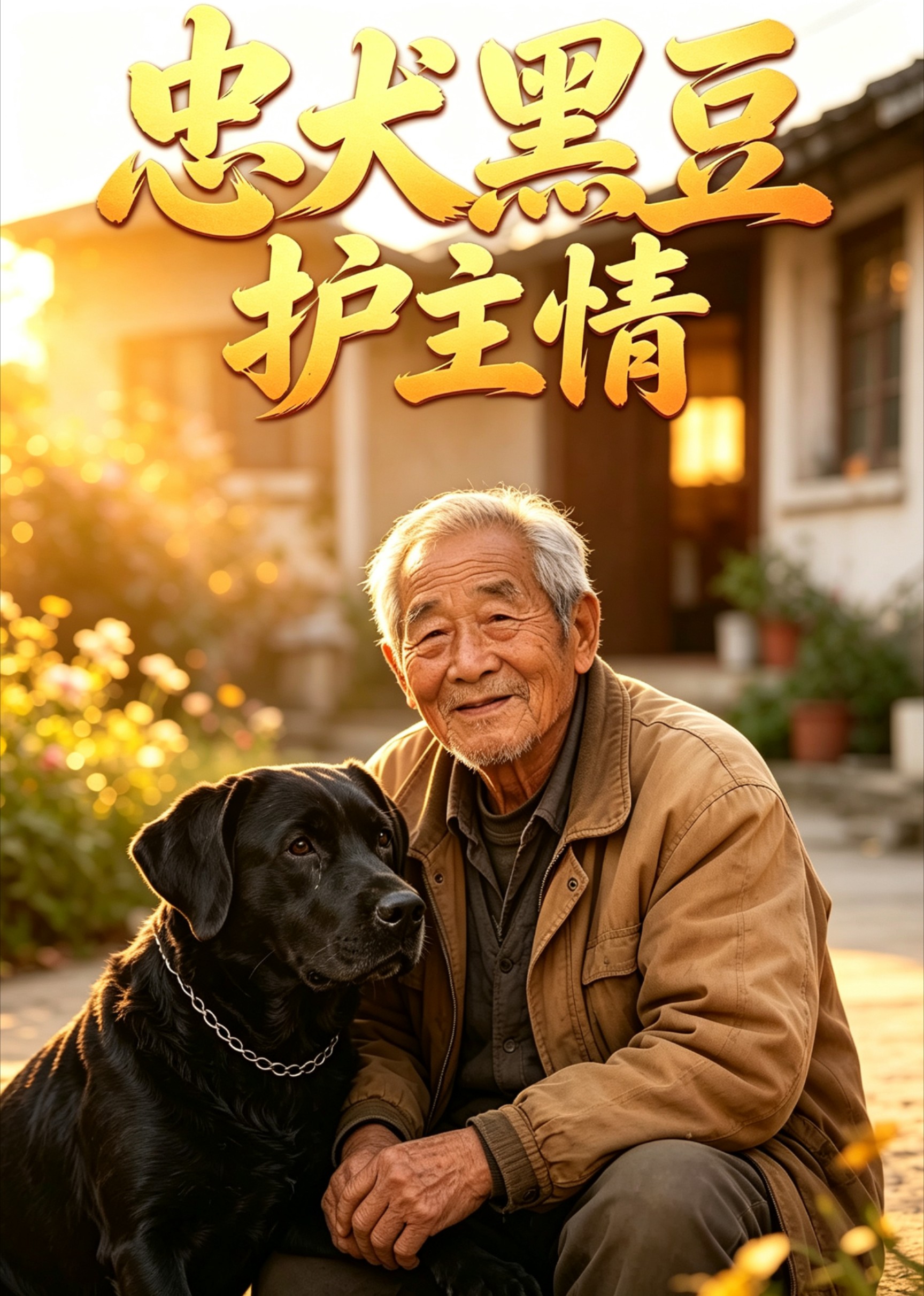 忠犬黑豆护主情