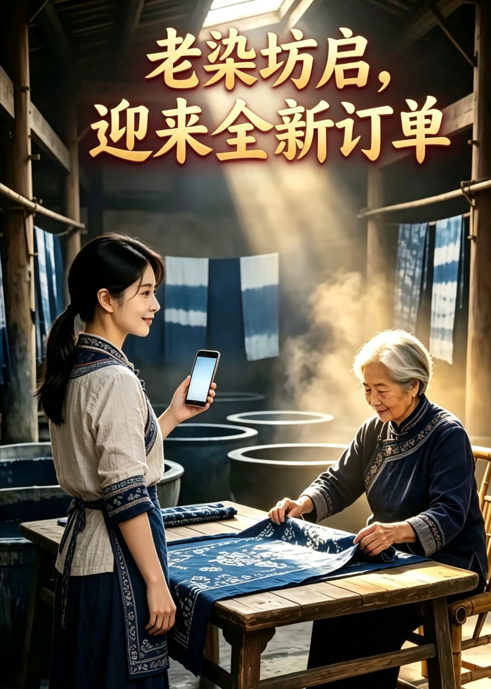 老染坊启，迎来全新订单