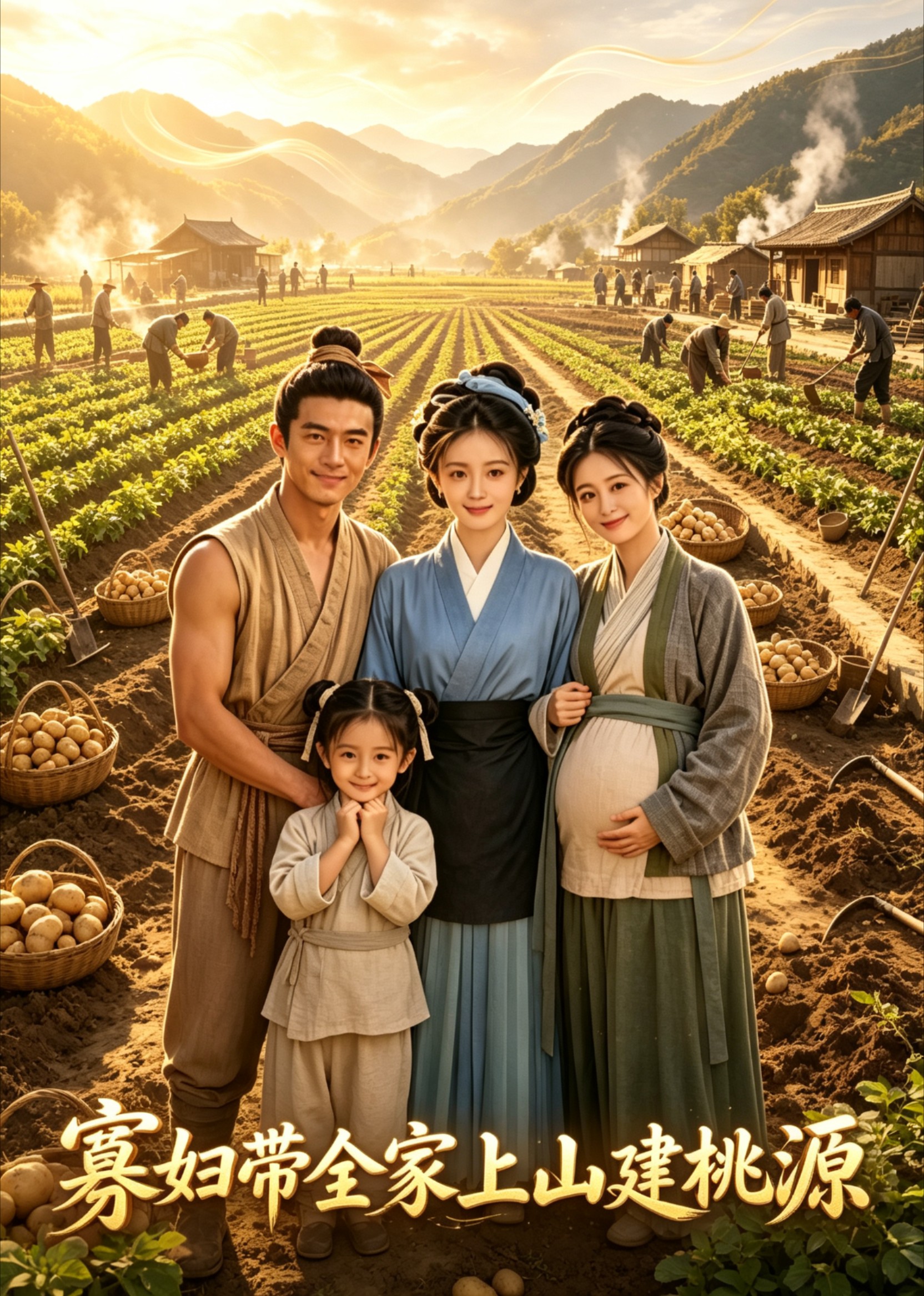寡妇带全家上山建桃源