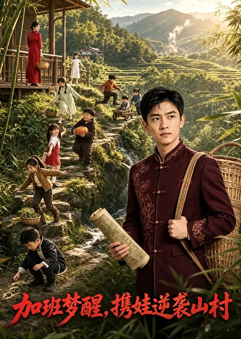 加班梦醒，携娃逆袭山村封面图