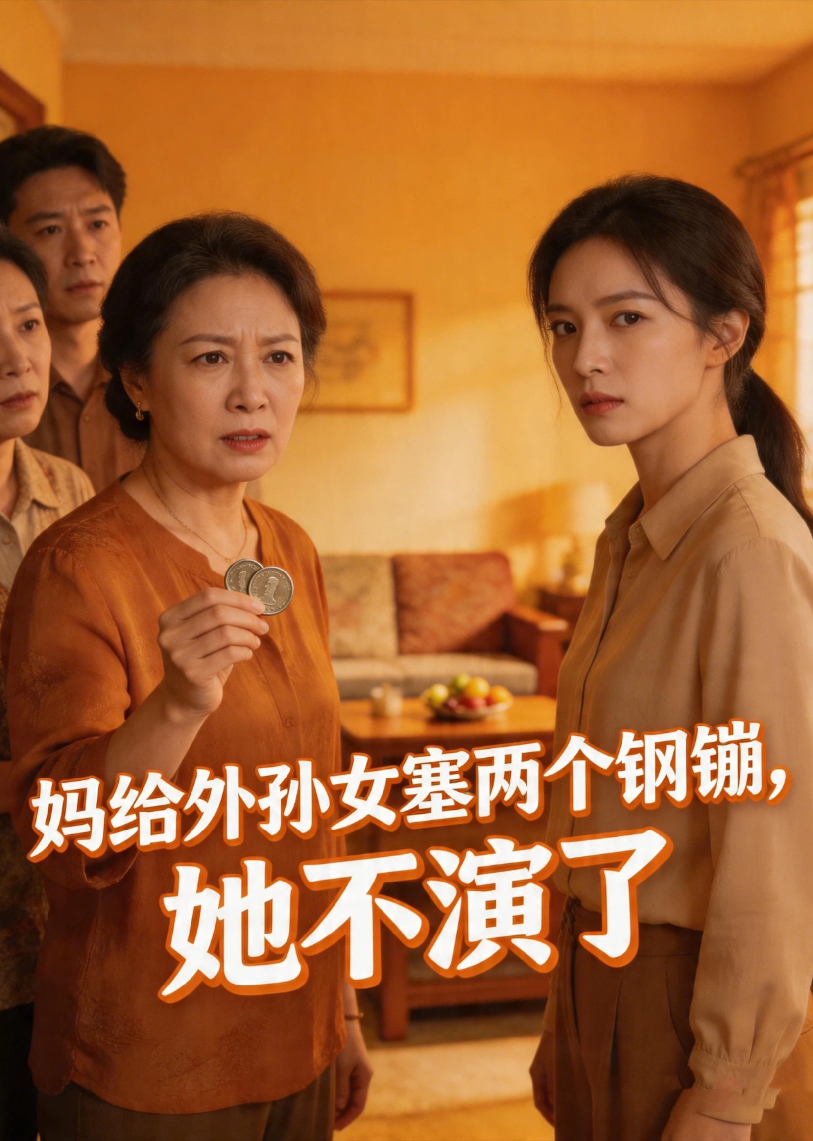 妈给外孙女塞两个钢币，她不演了封面图