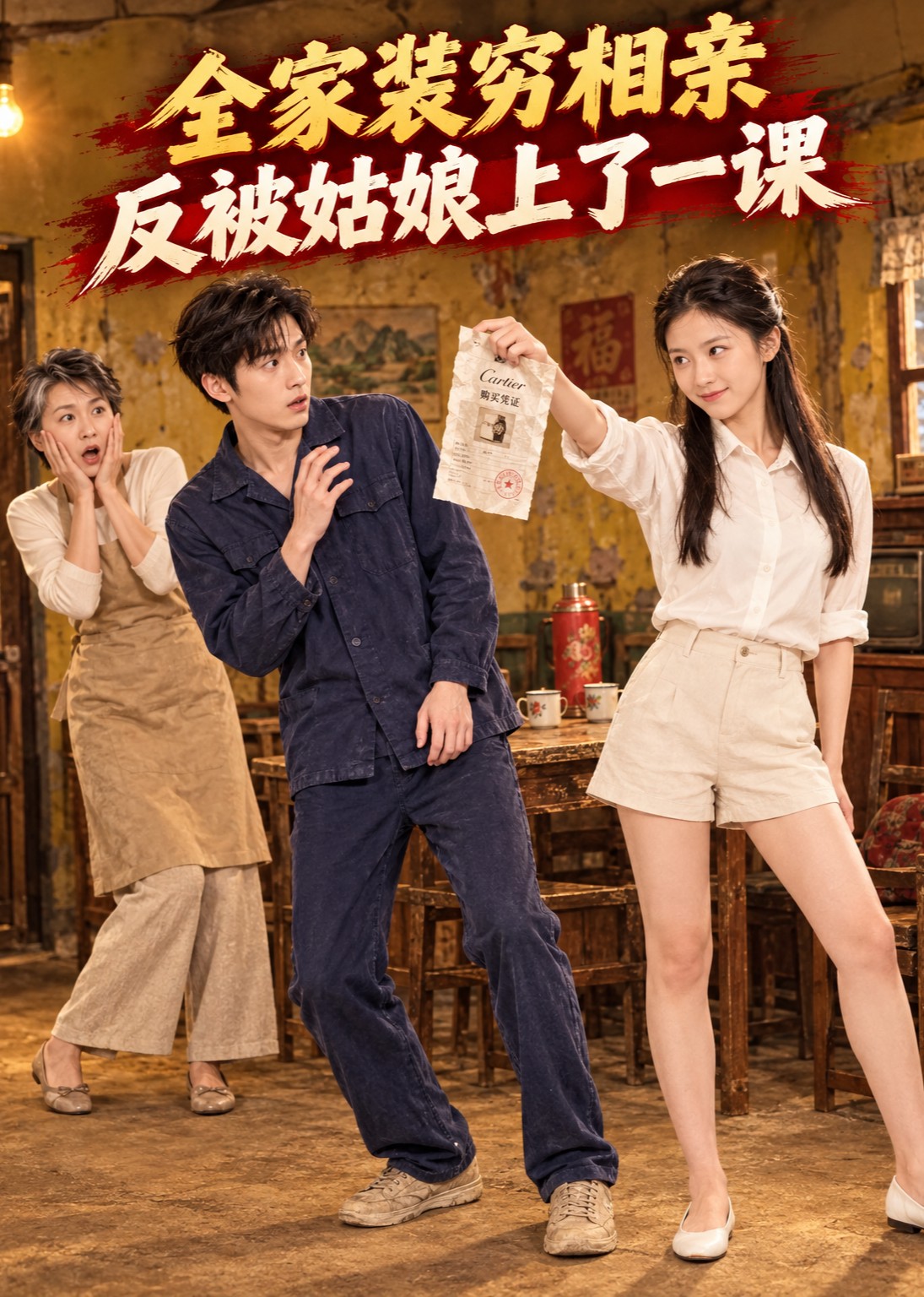 全家装穷相亲，反被姑娘上了一课封面图