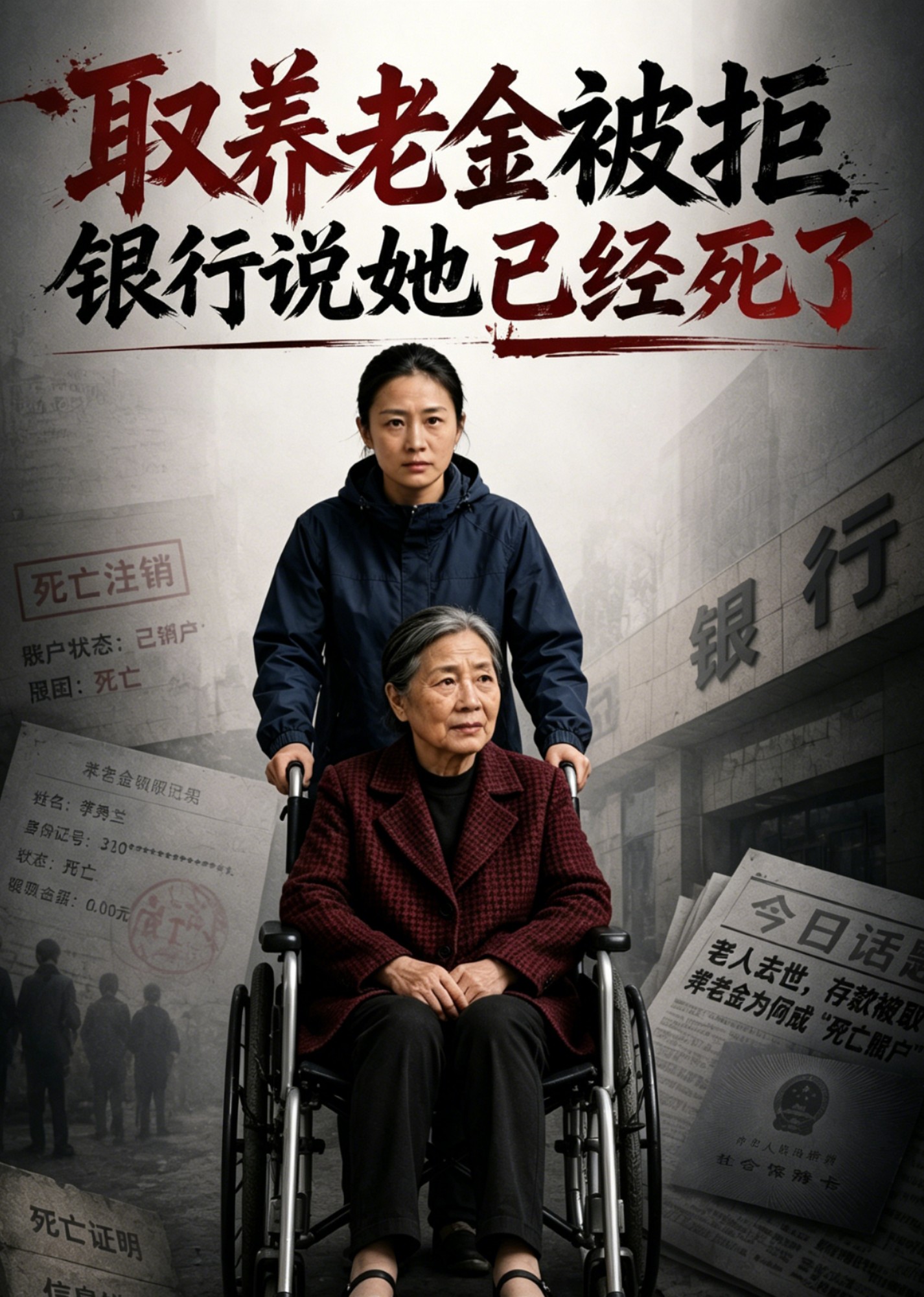 取养老金被拒，银行说她已经死了封面图